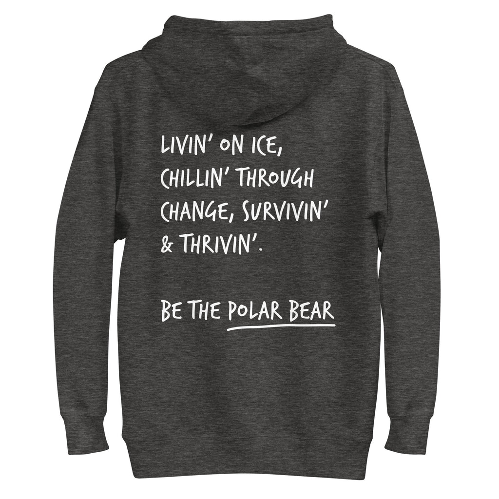 Think Ocean Polar Bear Aspirations Cotton Blend Embroidered Hoodie