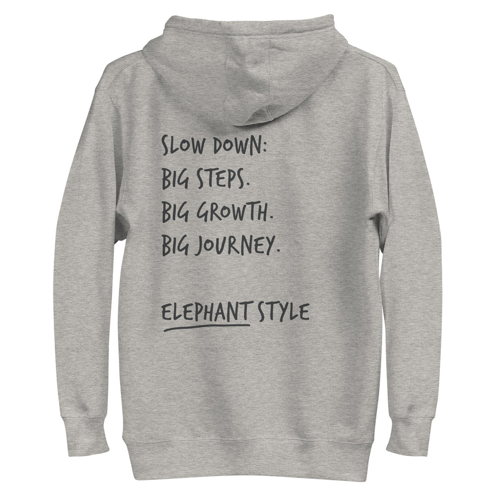 Think Ocean Elephant Aspirations Cotton Blend Embroidered Hoodie