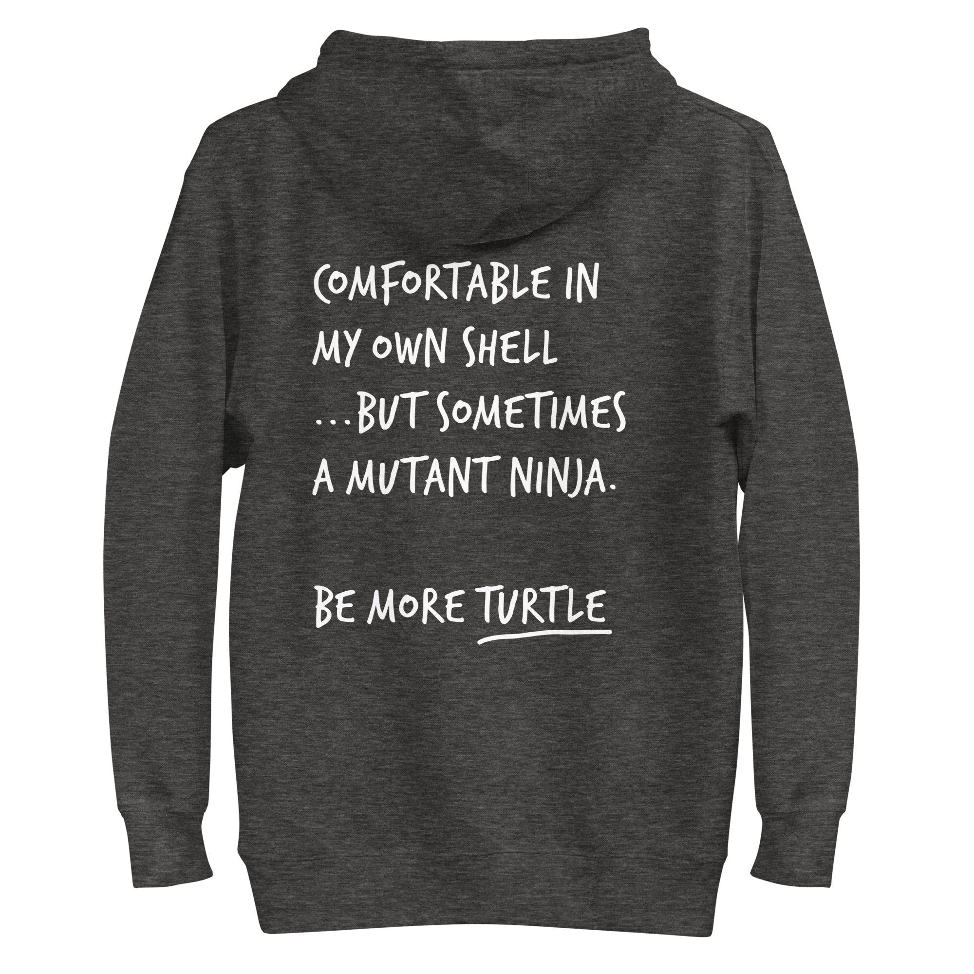 Think Ocean Turtle Aspirations Cotton Blend Embroidered Hoodie