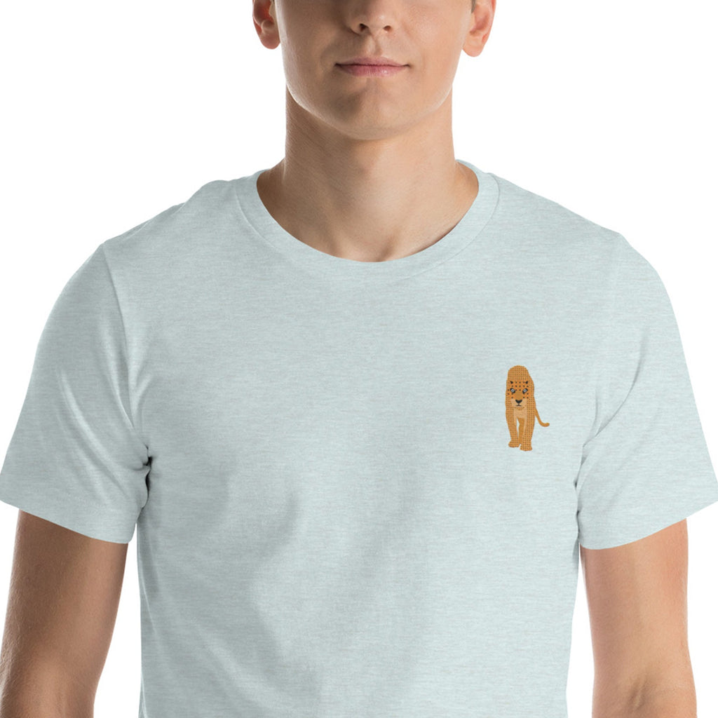 Think Ocean Leopard Aspirations Cotton Embroidered T-Shirt