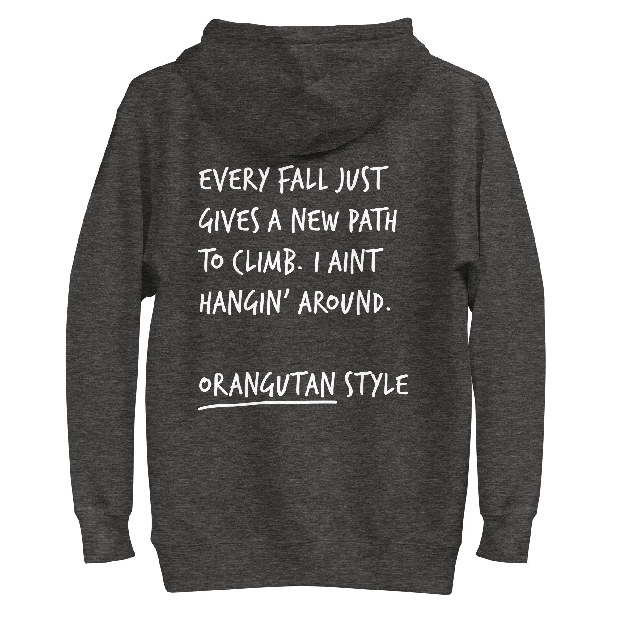 Think Ocean Orangutan Aspirations Cotton Blend Embroidered Hoodie