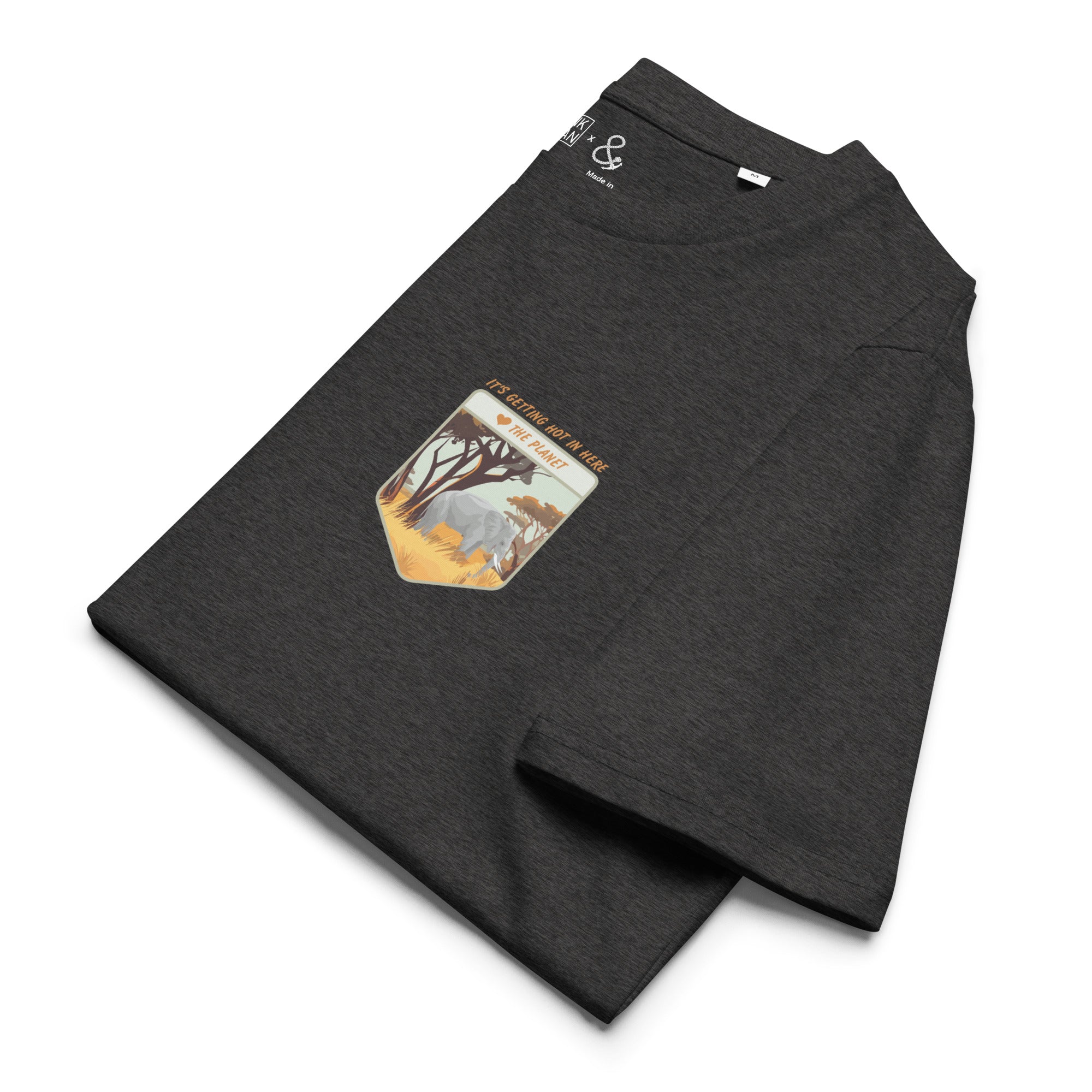 Think Ocean Elephant Love The Planet Organic Cotton T-Shirt