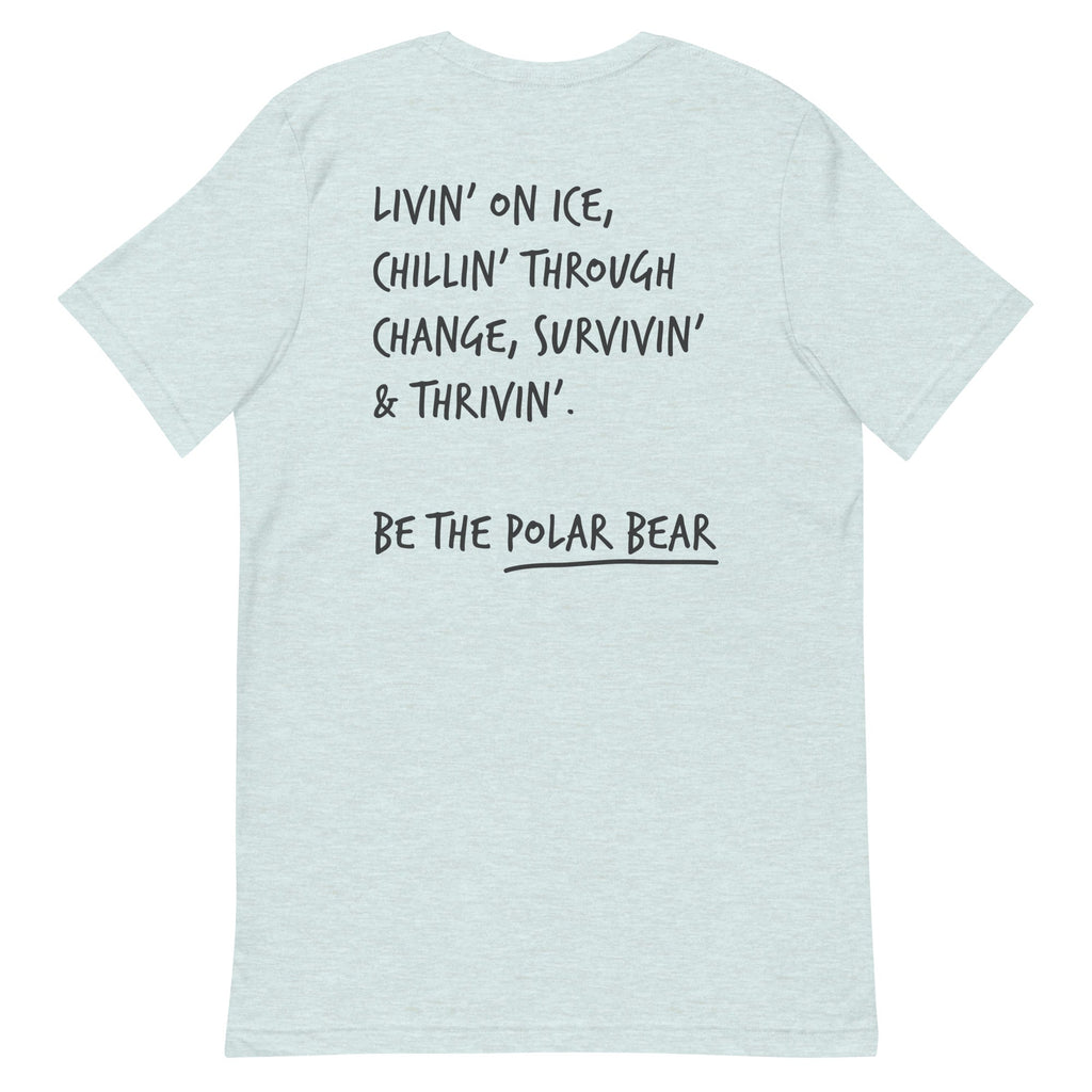 Think Ocean Polar Bear Aspirations Cotton Embroidered T-Shirt
