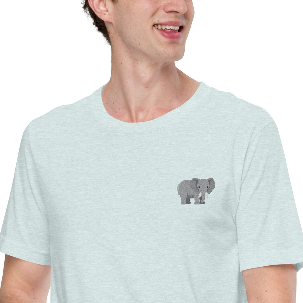 Think Ocean Elephant Aspirations Cotton Embroidered T-Shirt