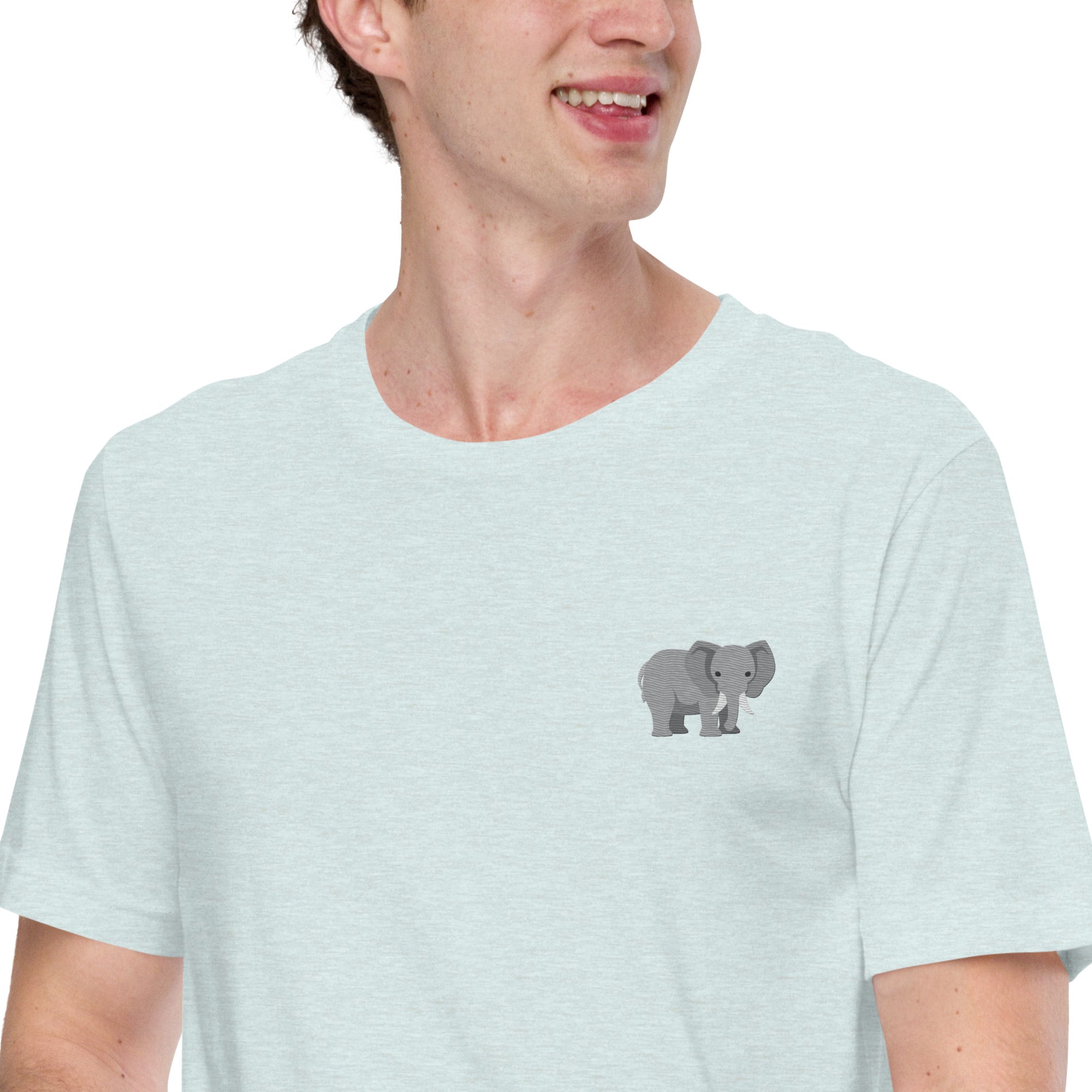 Think Ocean Elephant Aspirations Cotton Embroidered T-Shirt