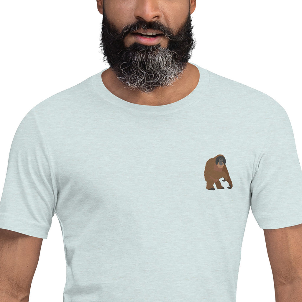 Think Ocean Orangutan Aspirations Cotton Embroidered T-Shirt