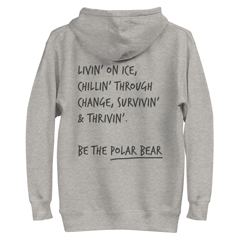 Think Ocean Polar Bear Aspirations Cotton Blend Embroidered Hoodie