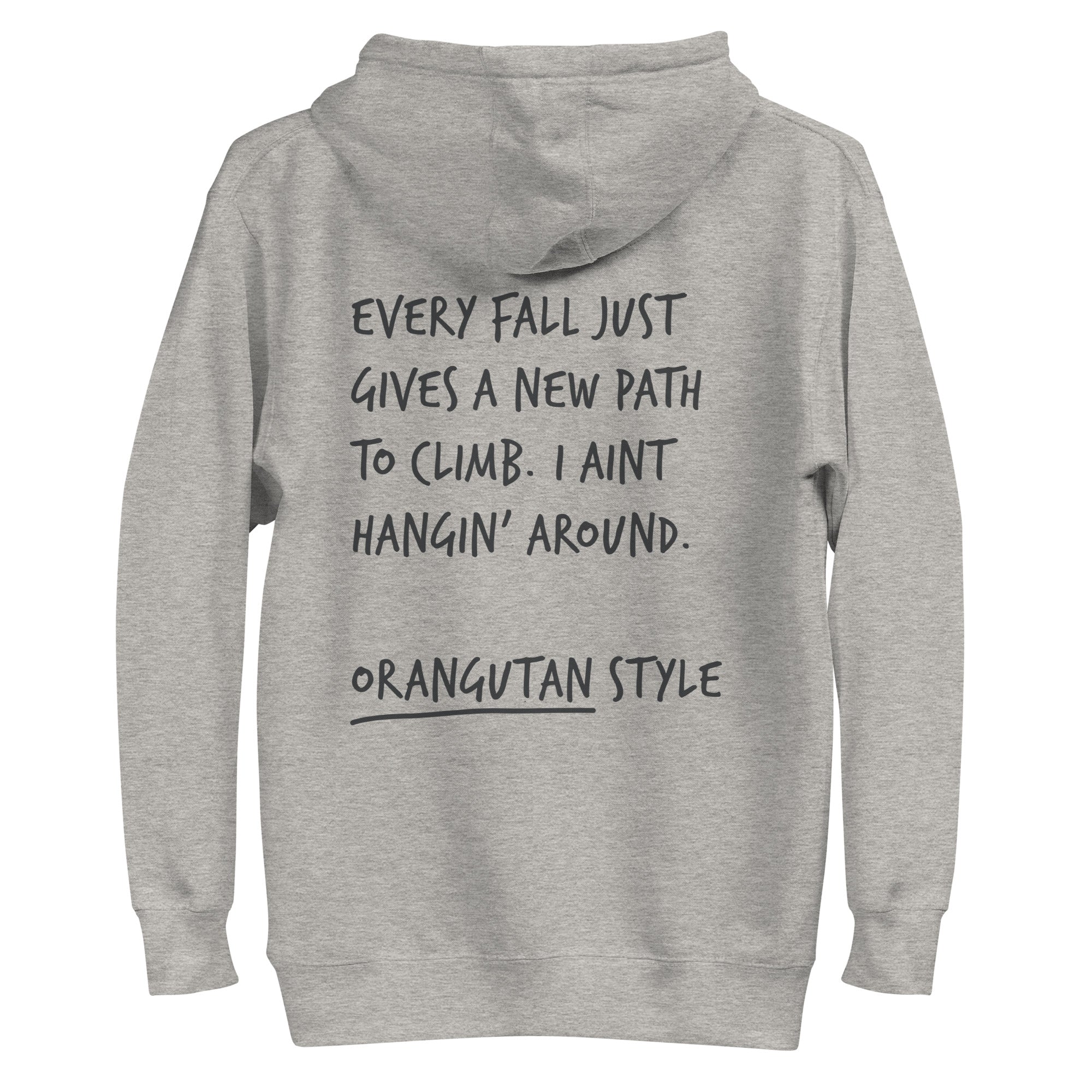 Think Ocean Orangutan Aspirations Cotton Blend Embroidered Hoodie
