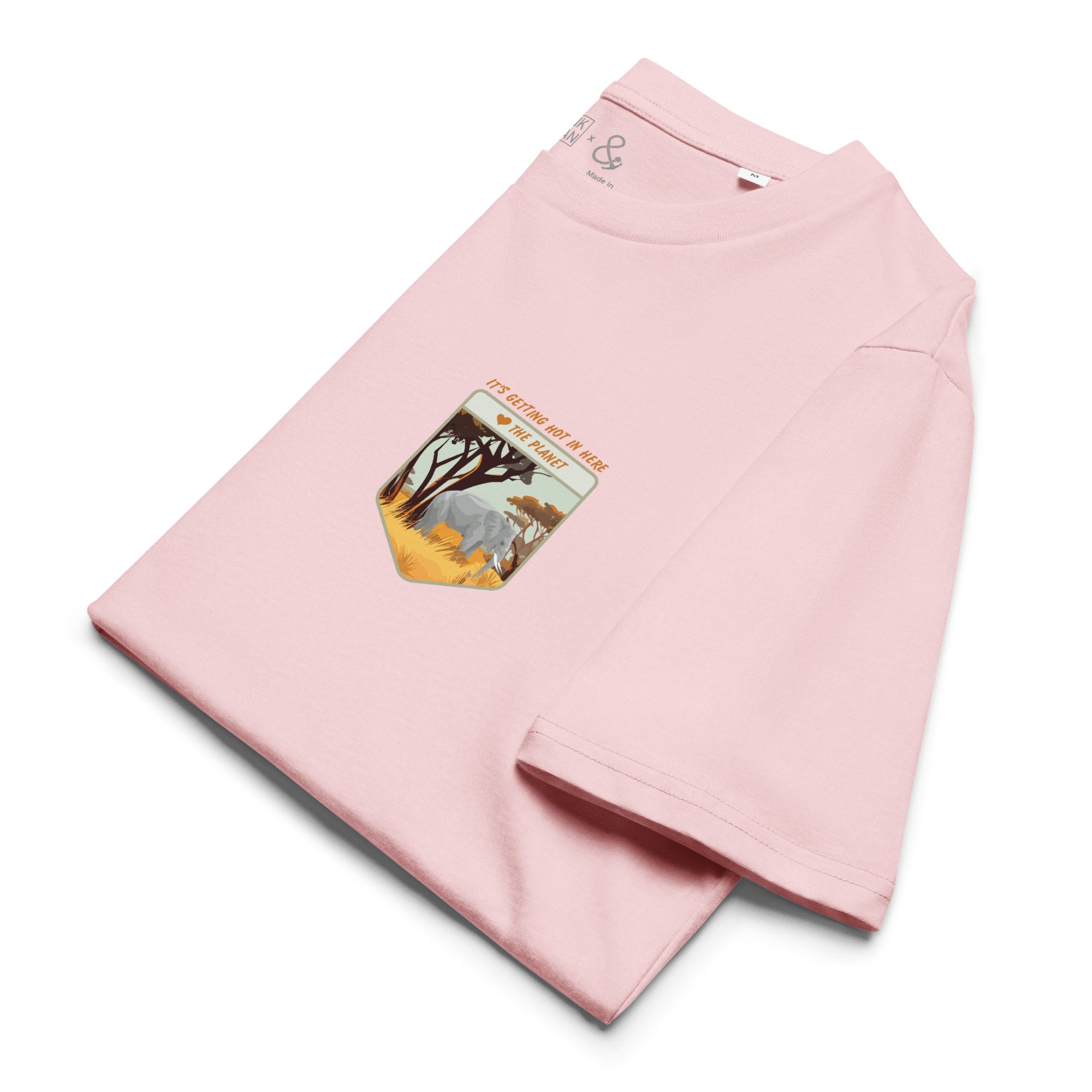 Think Ocean Elephant Love The Planet Organic Cotton T-Shirt