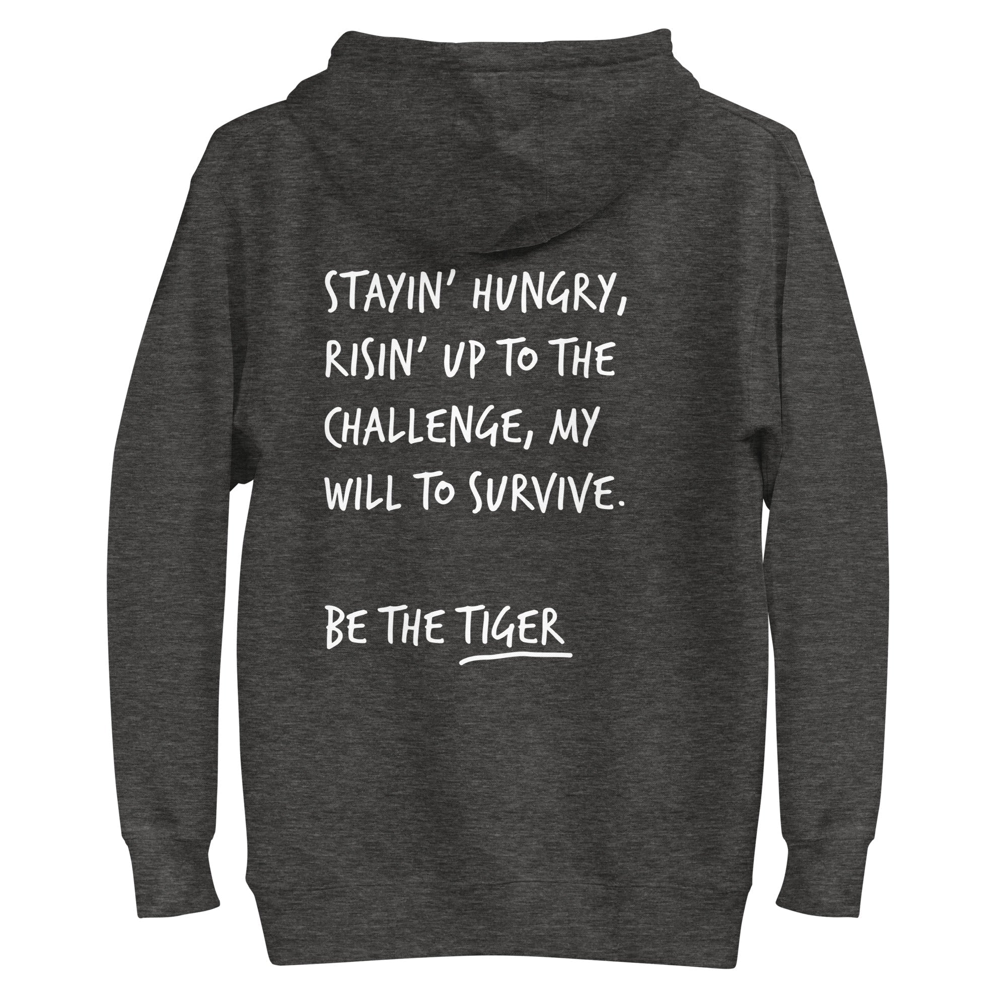 Think Ocean Tiger Aspirations Cotton Blend Embroidered Hoodie