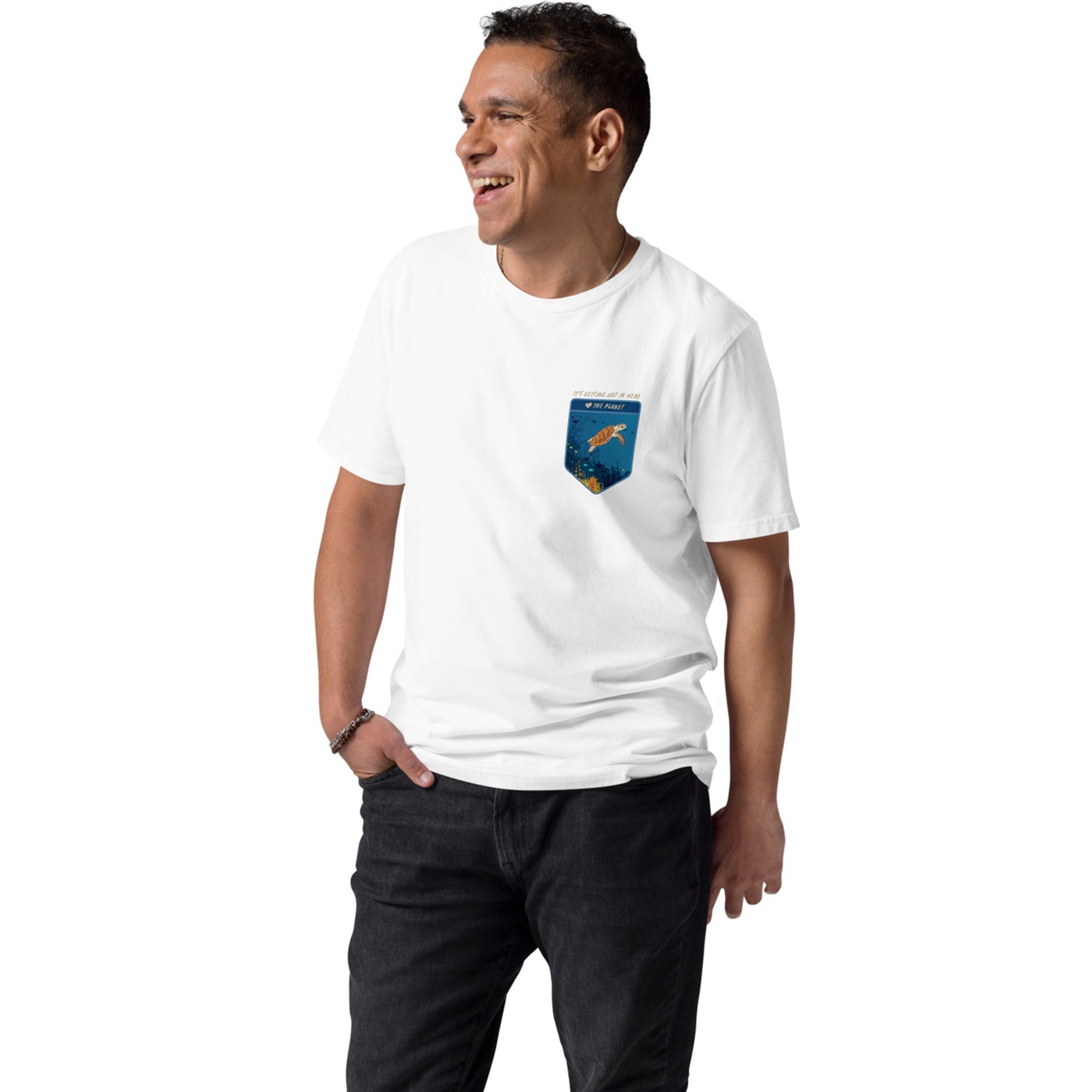 Think Ocean Turtle Love The Planet Organic Cotton T-Shirt