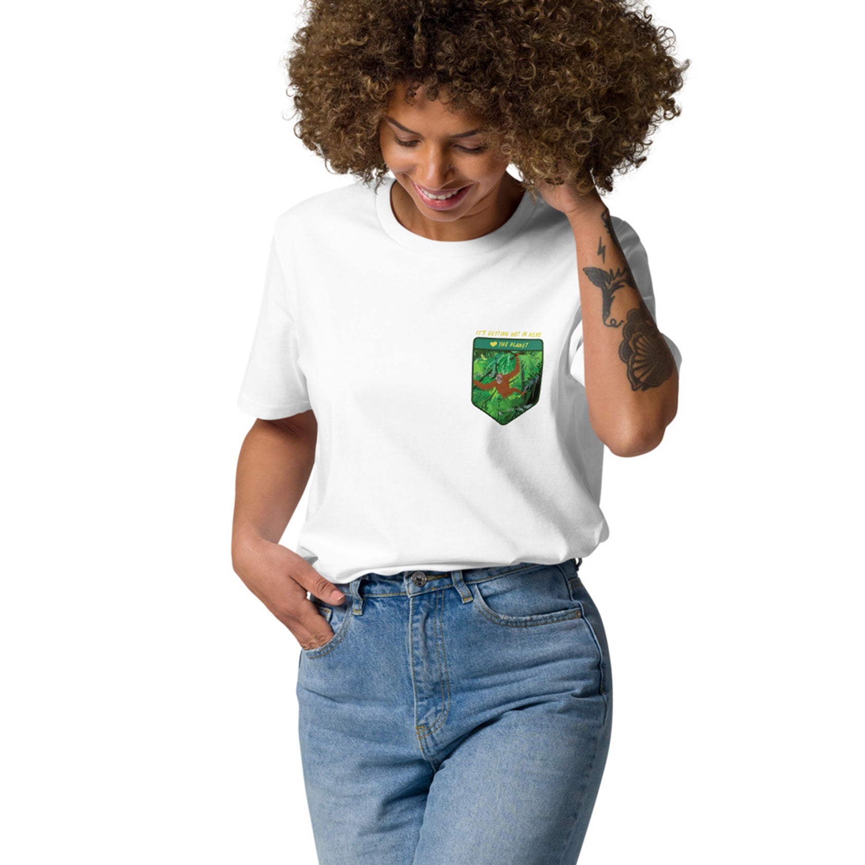 Think Ocean Orangutan Love The Planet Organic Cotton T-Shirt