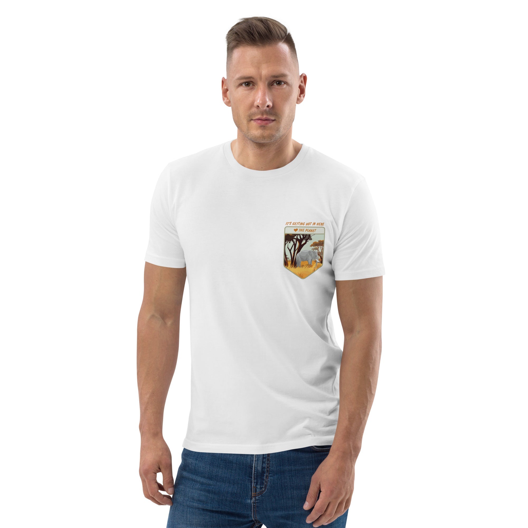 Think Ocean Elephant Love The Planet Organic Cotton T-Shirt