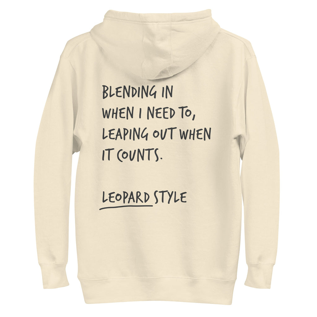 Think Ocean Leopard Aspirations Cotton Blend Embroidered Hoodie