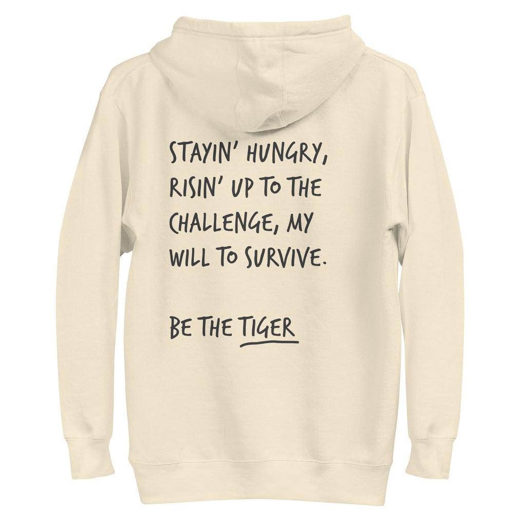 Think Ocean Tiger Aspirations Cotton Blend Embroidered Hoodie