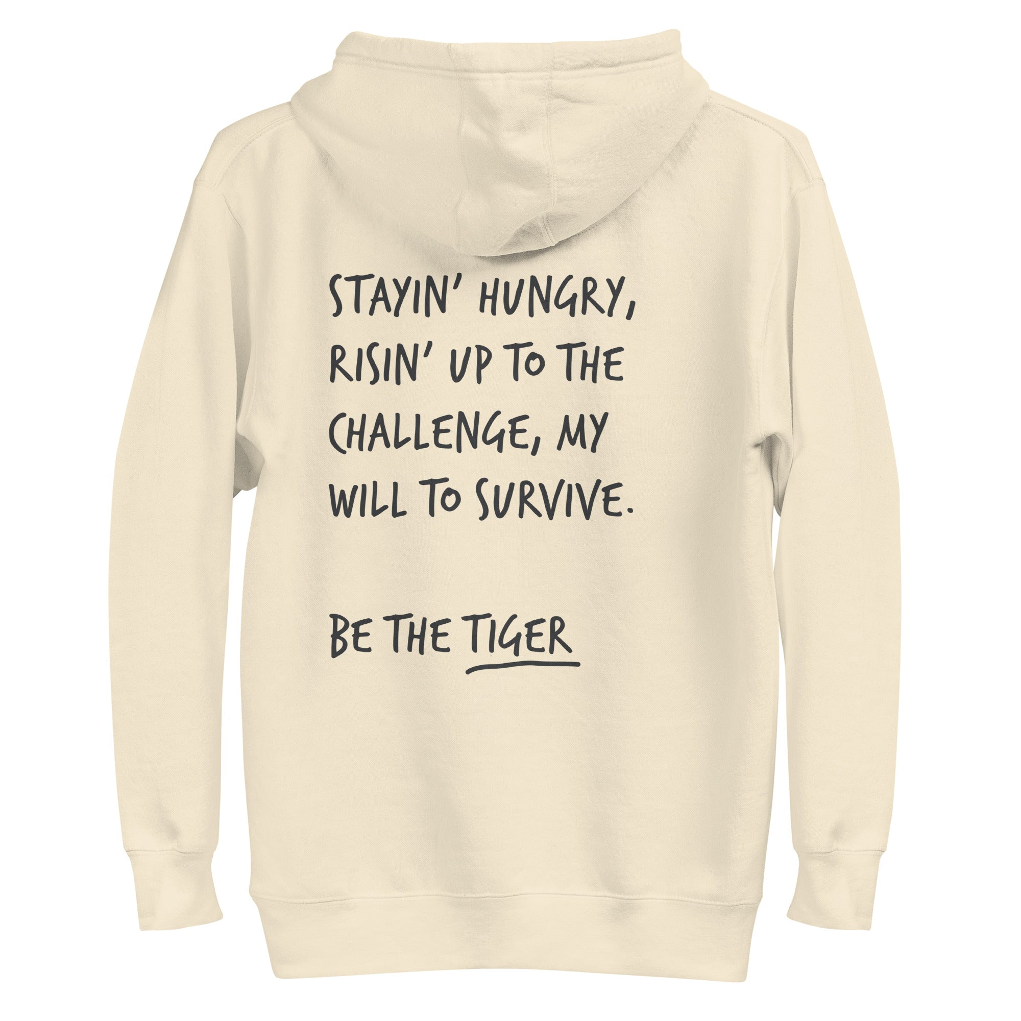 Think Ocean Tiger Aspirations Cotton Blend Embroidered Hoodie