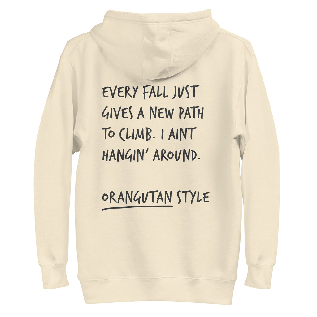 Think Ocean Orangutan Aspirations Cotton Blend Embroidered Hoodie