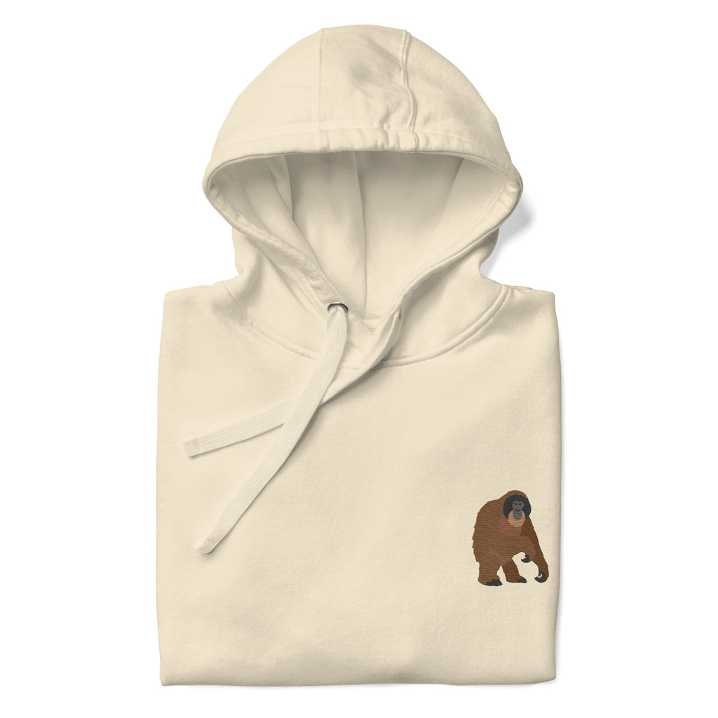 Think Ocean Orangutan Aspirations Cotton Blend Embroidered Hoodie