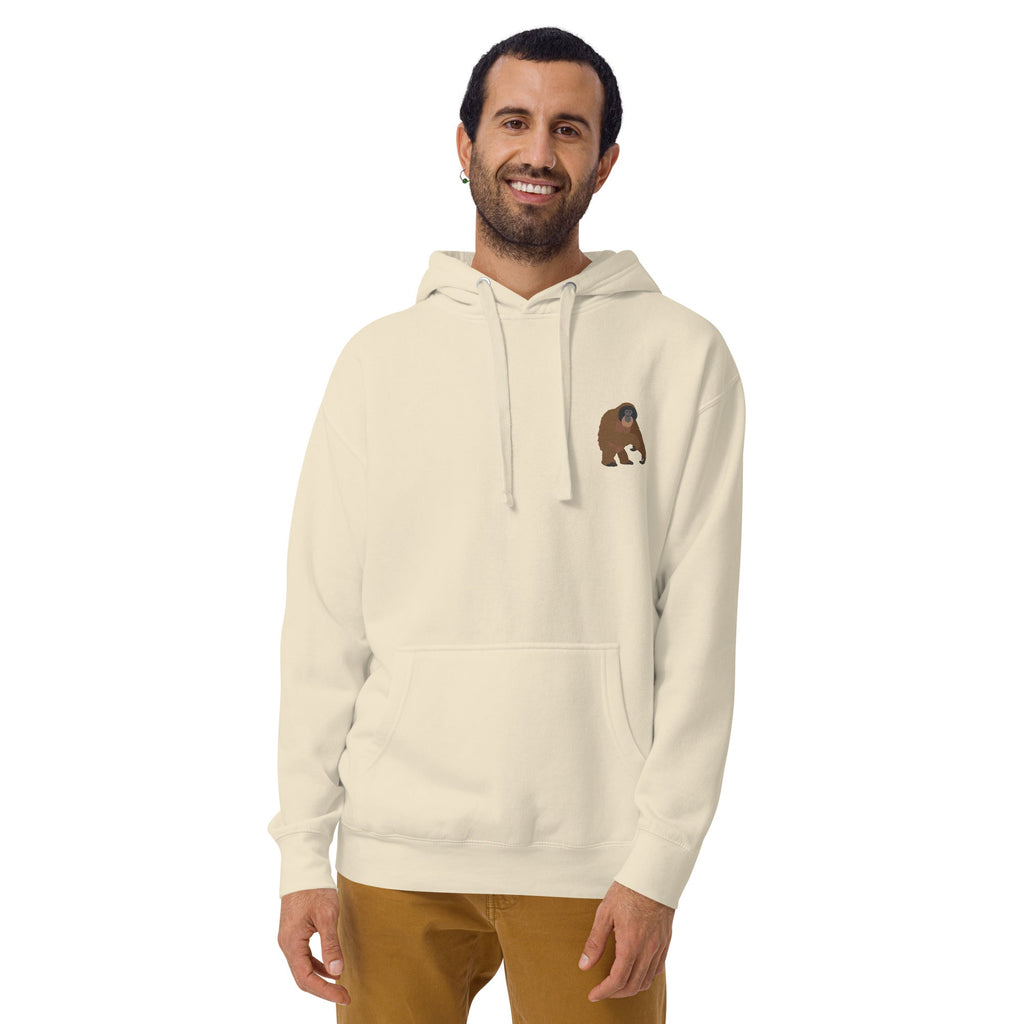 Think Ocean Orangutan Aspirations Cotton Blend Embroidered Hoodie