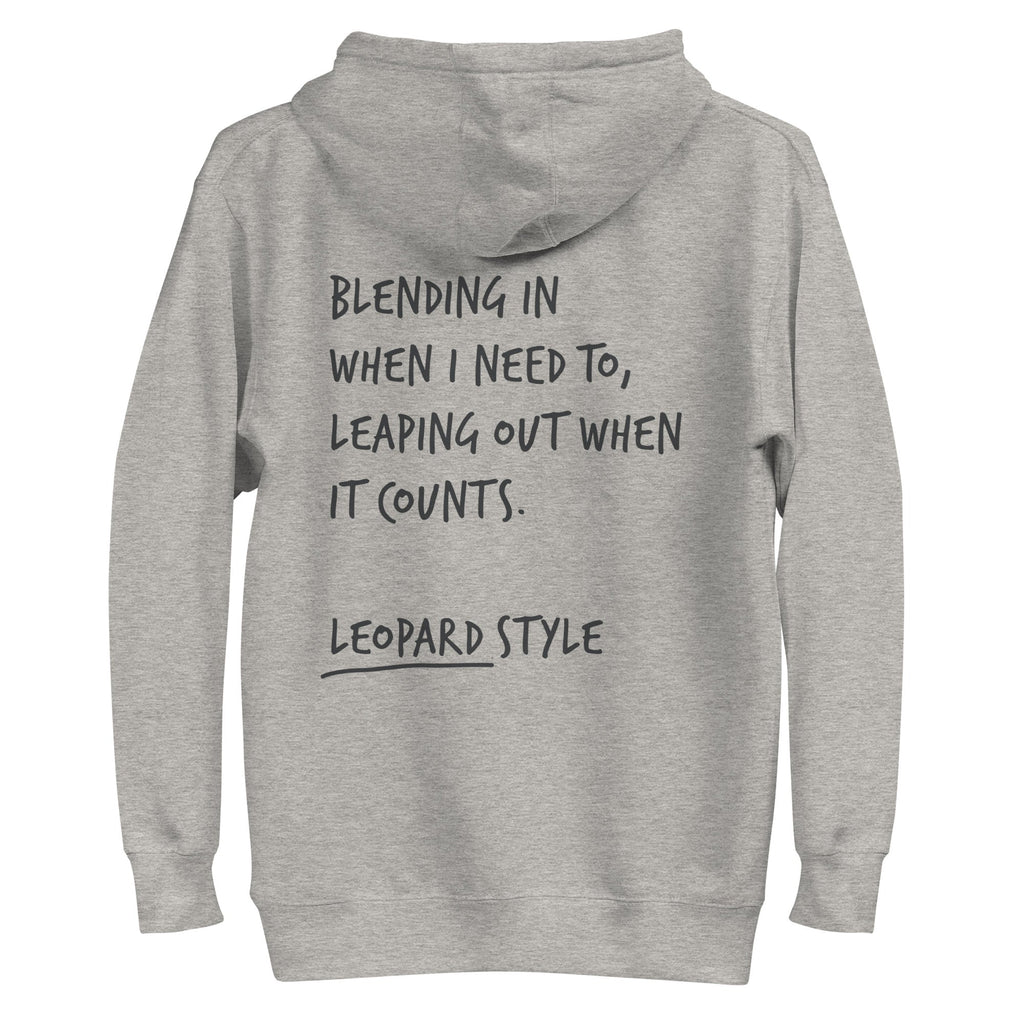 Think Ocean Leopard Aspirations Cotton Blend Embroidered Hoodie