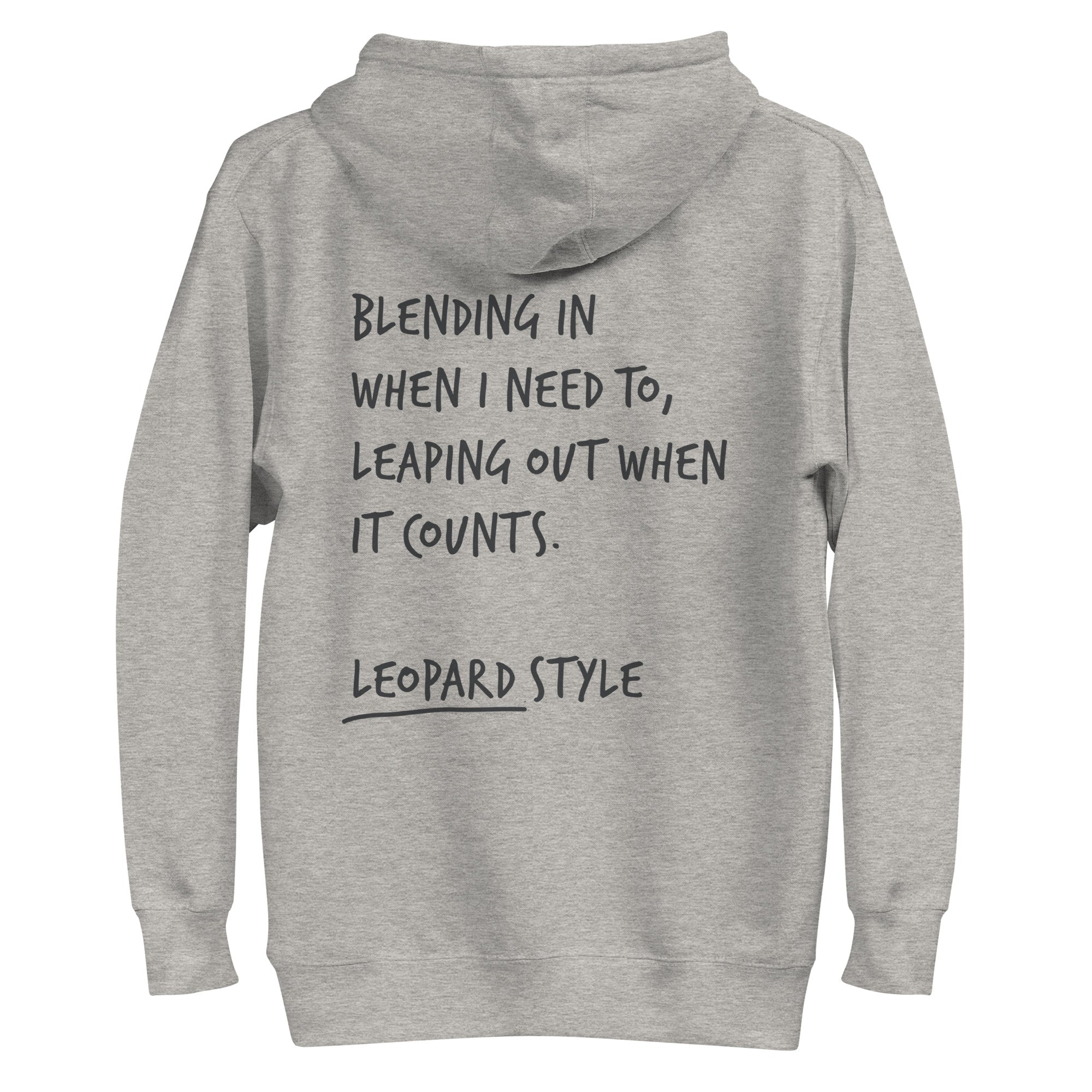 Think Ocean Leopard Aspirations Cotton Blend Embroidered Hoodie