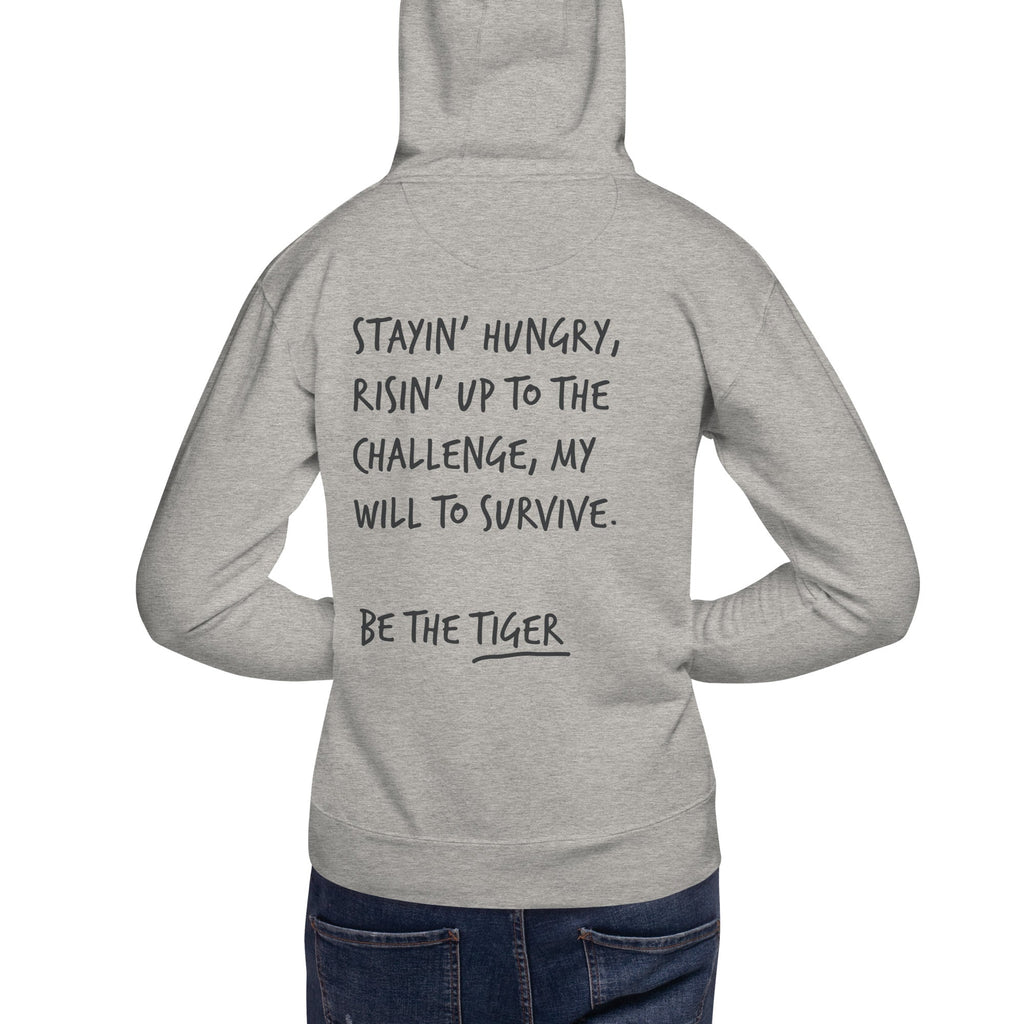 Think Ocean Tiger Aspirations Cotton Blend Embroidered Hoodie