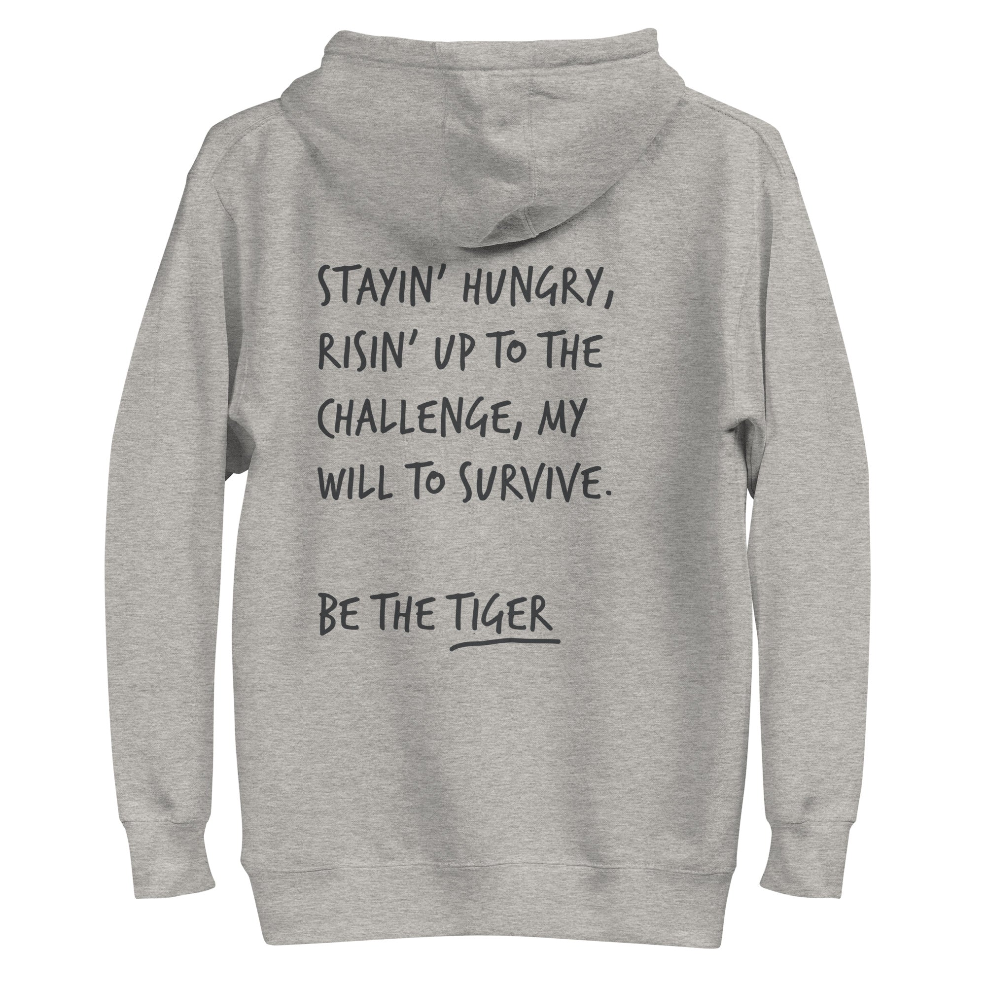 Think Ocean Tiger Aspirations Cotton Blend Embroidered Hoodie