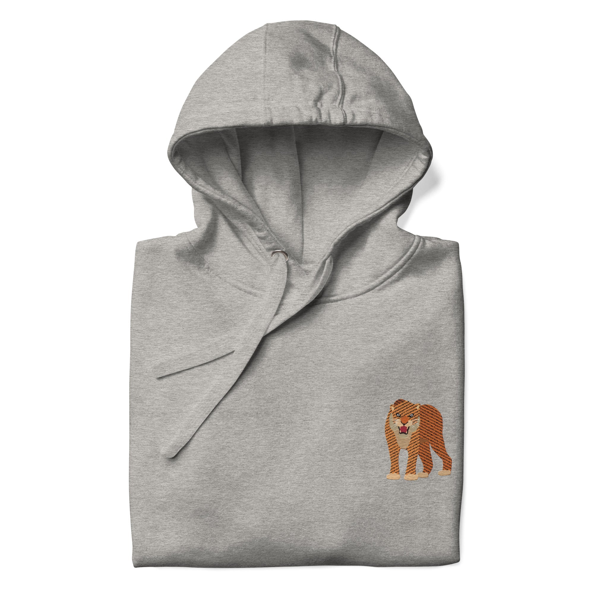 Think Ocean Tiger Aspirations Cotton Blend Embroidered Hoodie