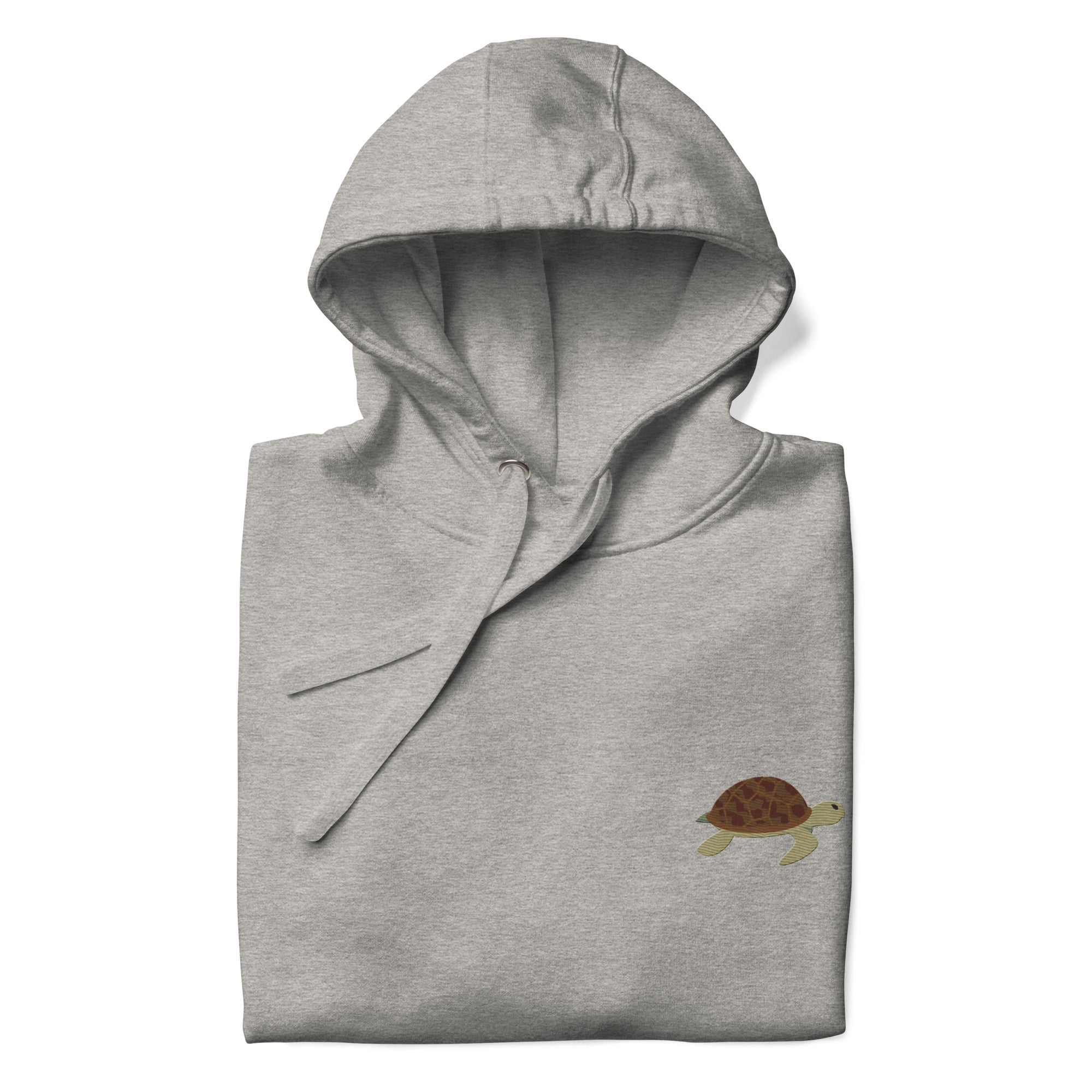Think Ocean Turtle Aspirations Cotton Blend Embroidered Hoodie