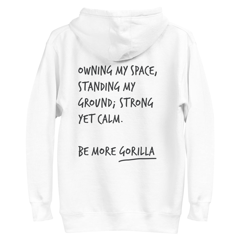 Think Ocean Gorilla Aspirations Cotton Blend Embroidered Hoodie