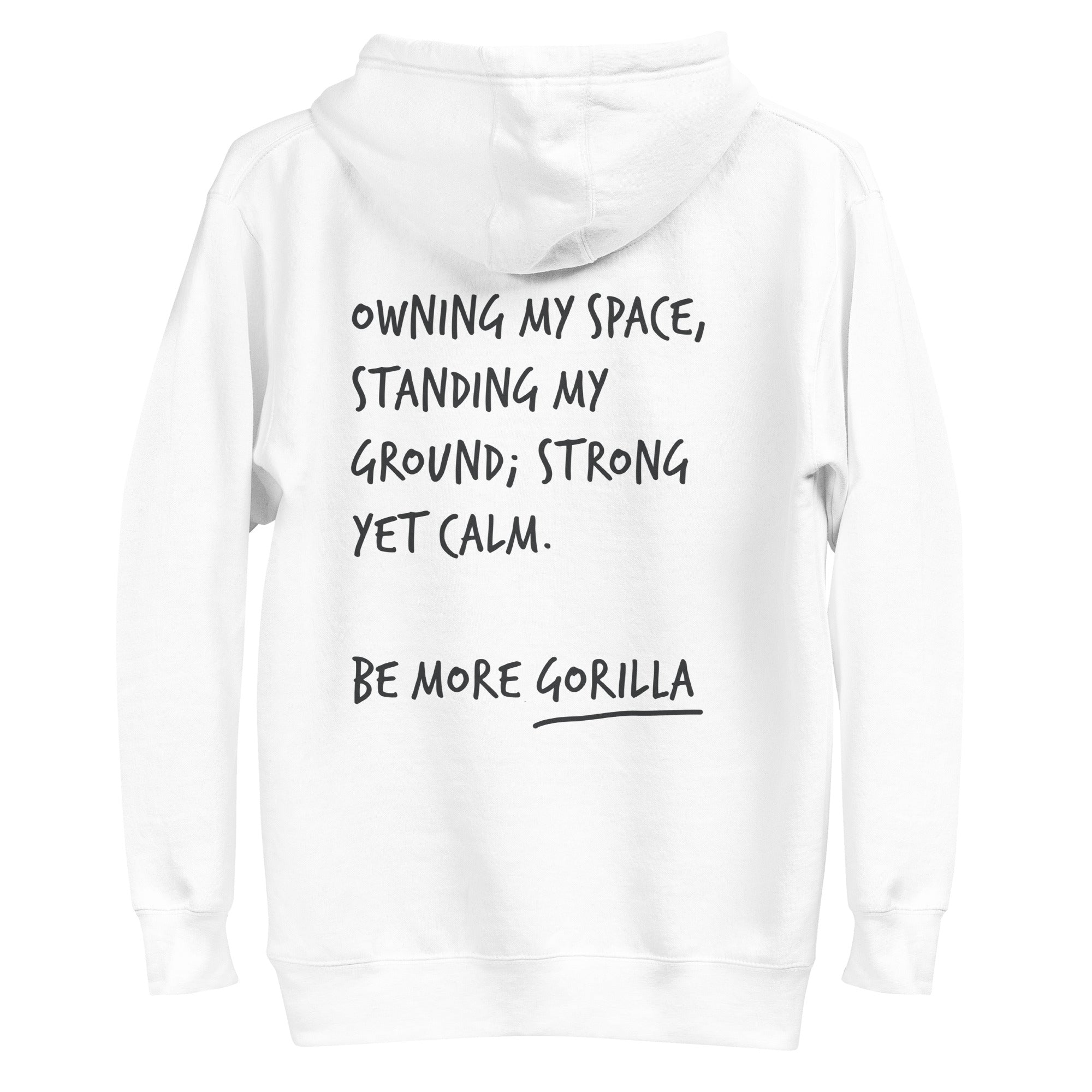 Think Ocean Gorilla Aspirations Cotton Blend Embroidered Hoodie