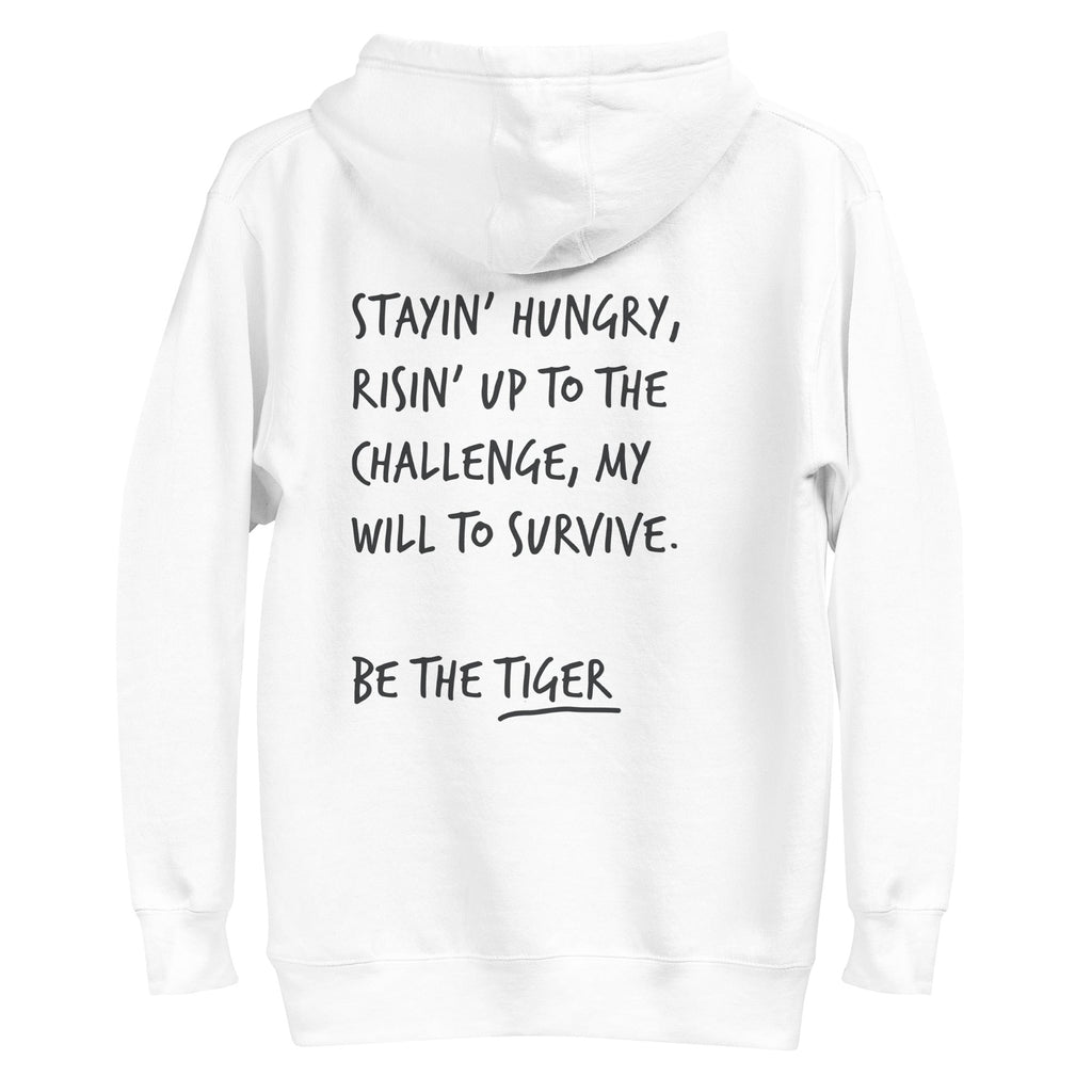 Think Ocean Tiger Aspirations Cotton Blend Embroidered Hoodie