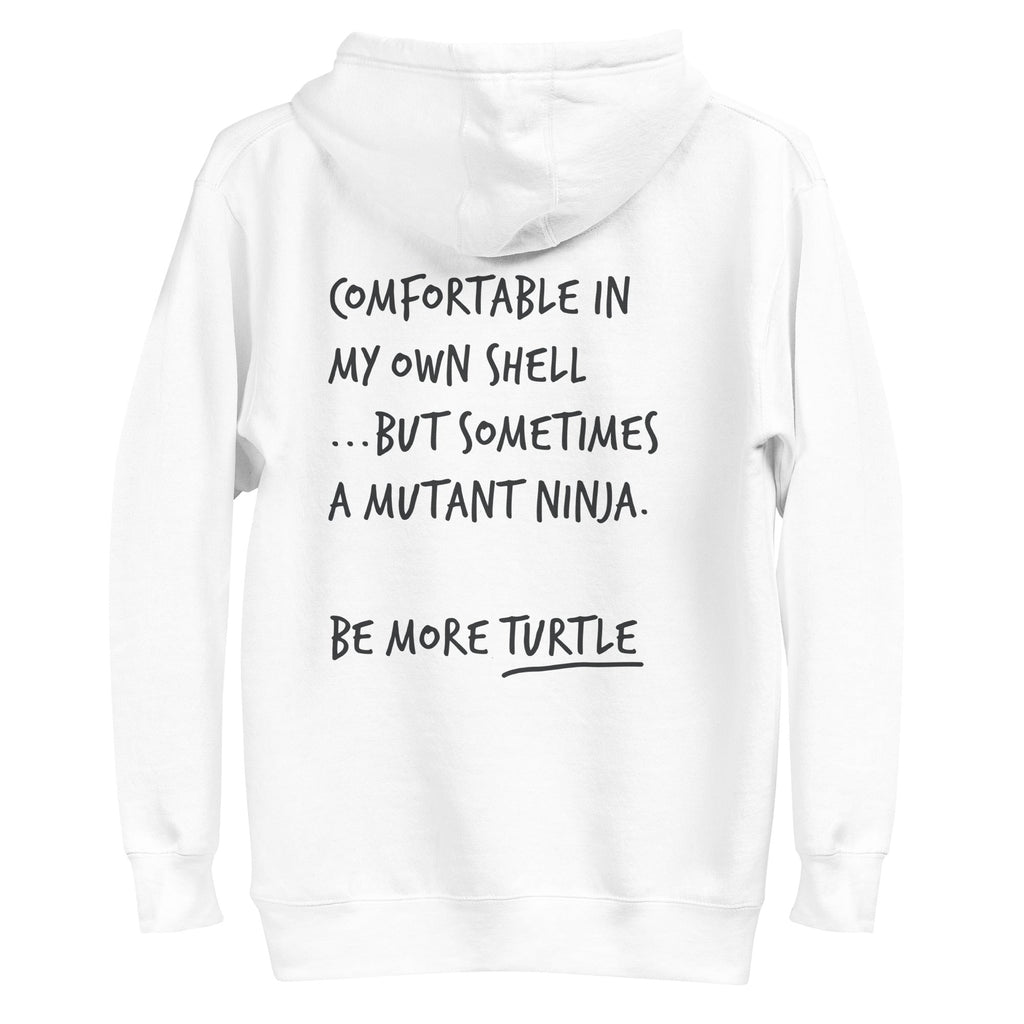 Think Ocean Turtle Aspirations Cotton Blend Embroidered Hoodie