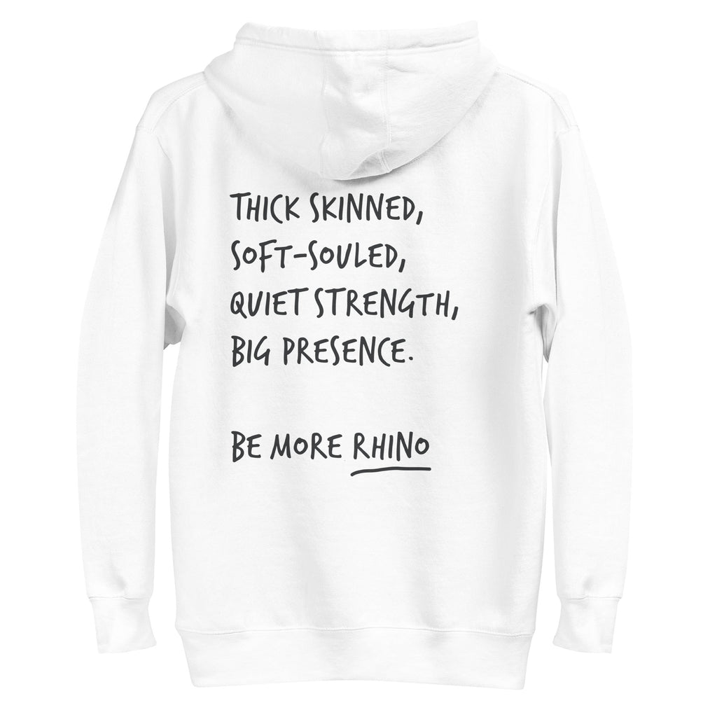Think Ocean Rhino Aspirations Cotton Blend Embroidered Hoodie