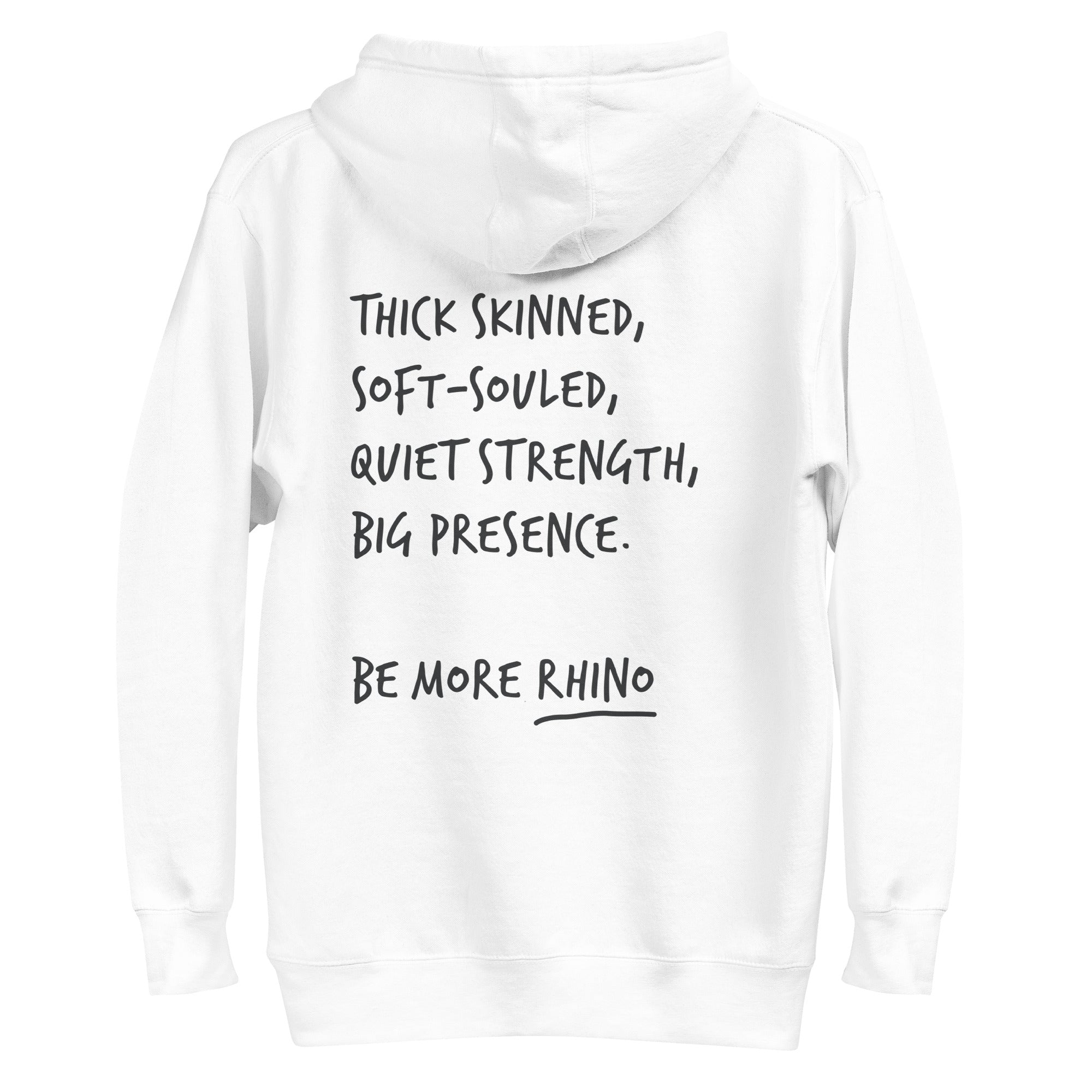 Think Ocean Rhino Aspirations Cotton Blend Embroidered Hoodie