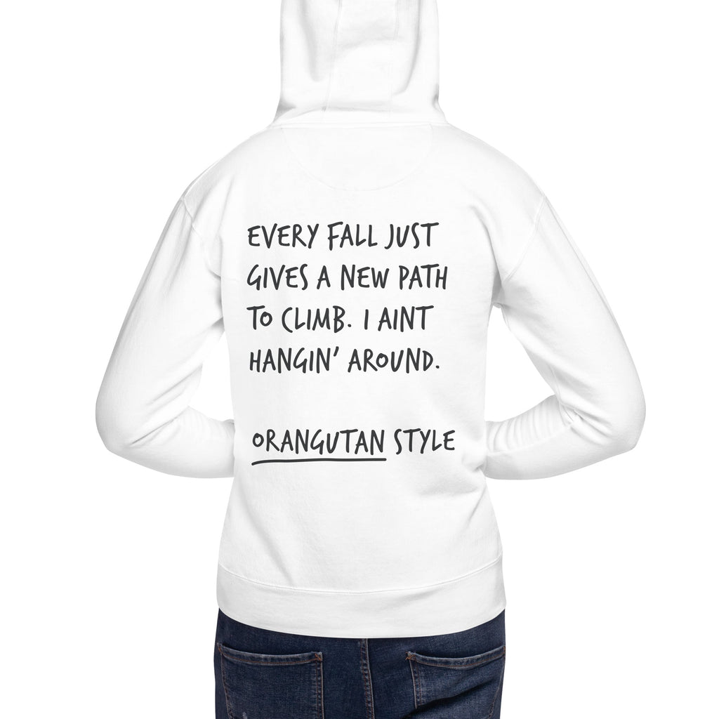 Think Ocean Orangutan Aspirations Cotton Blend Embroidered Hoodie