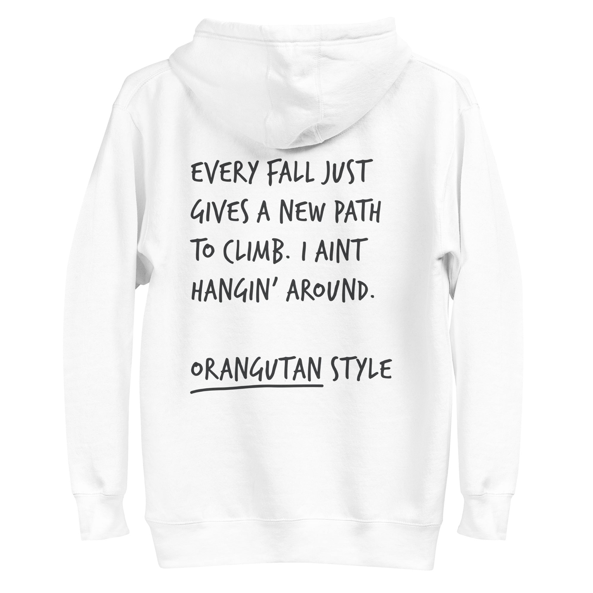 Think Ocean Orangutan Aspirations Cotton Blend Embroidered Hoodie