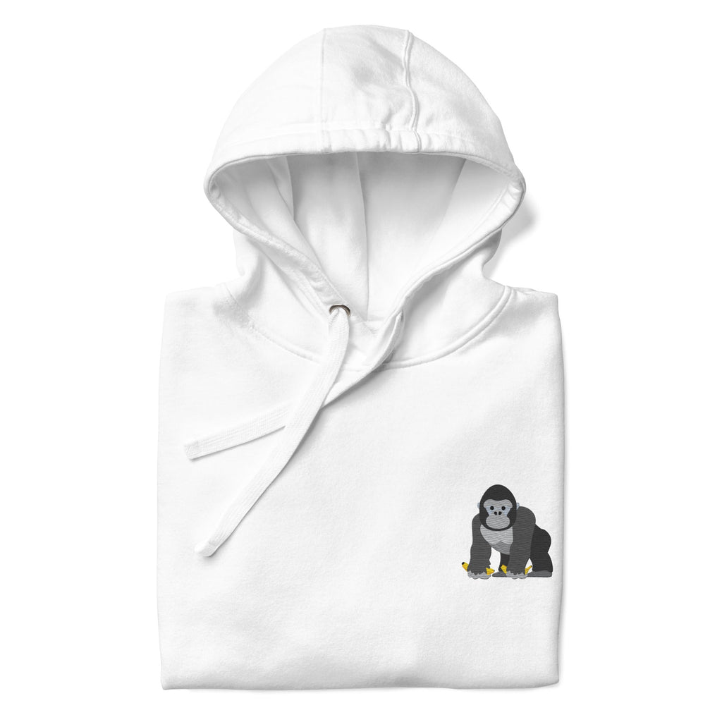 Think Ocean Gorilla Aspirations Cotton Blend Embroidered Hoodie