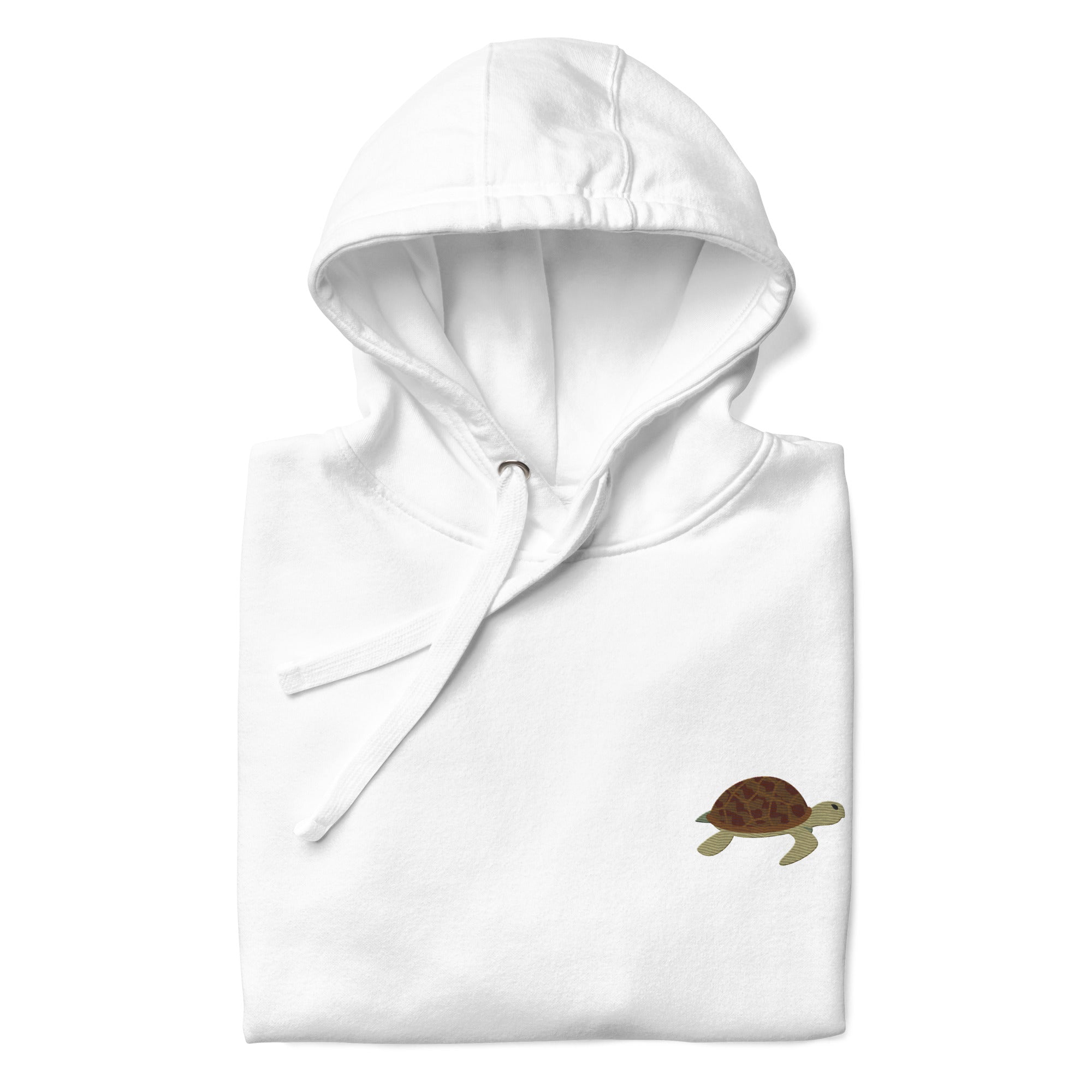 Think Ocean Turtle Aspirations Cotton Blend Embroidered Hoodie