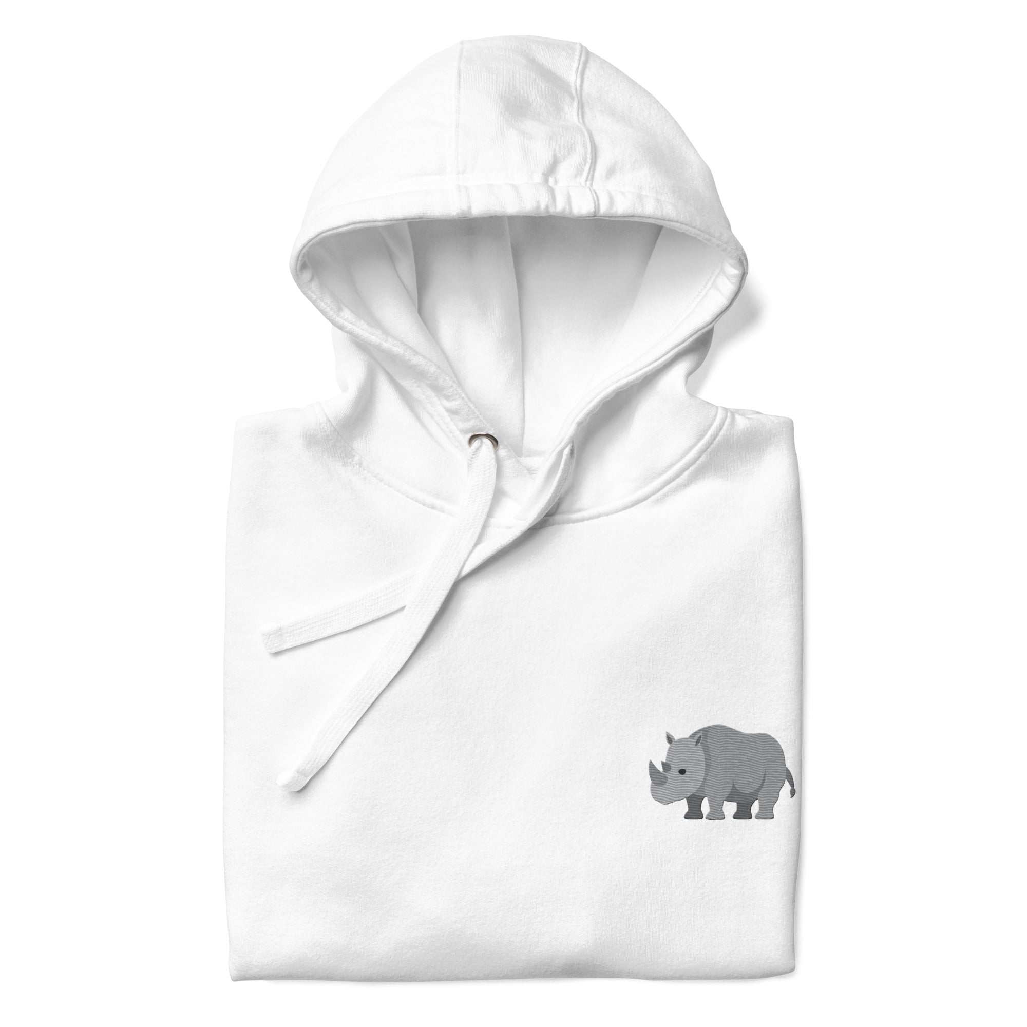 Think Ocean Rhino Aspirations Cotton Blend Embroidered Hoodie