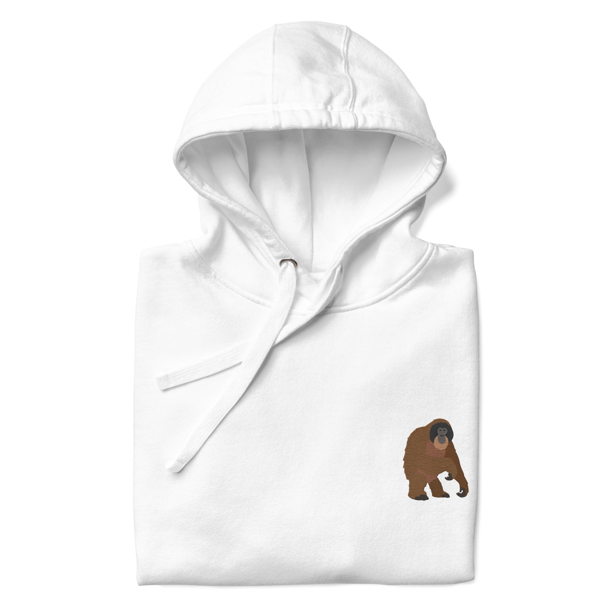 Think Ocean Orangutan Aspirations Cotton Blend Embroidered Hoodie