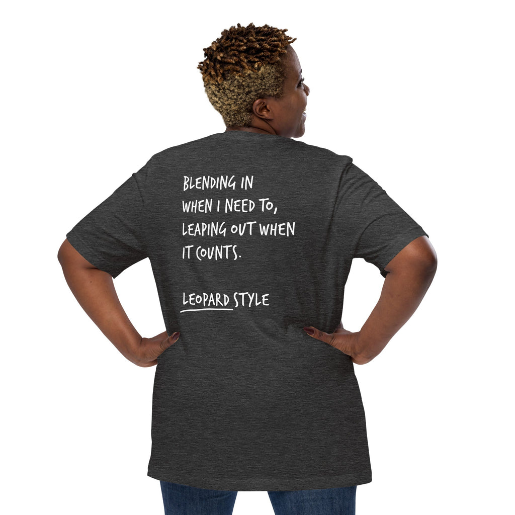 Think Ocean Leopard Aspirations Cotton Embroidered T-Shirt