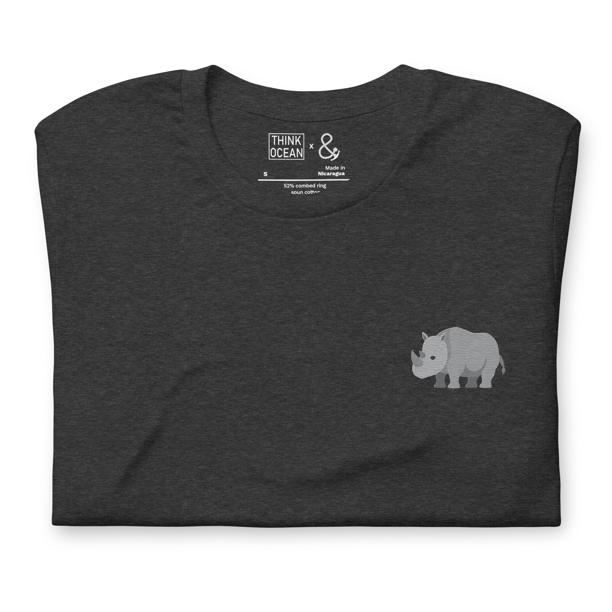 Think Ocean Rhino Aspirations Cotton Embroidered T-Shirt