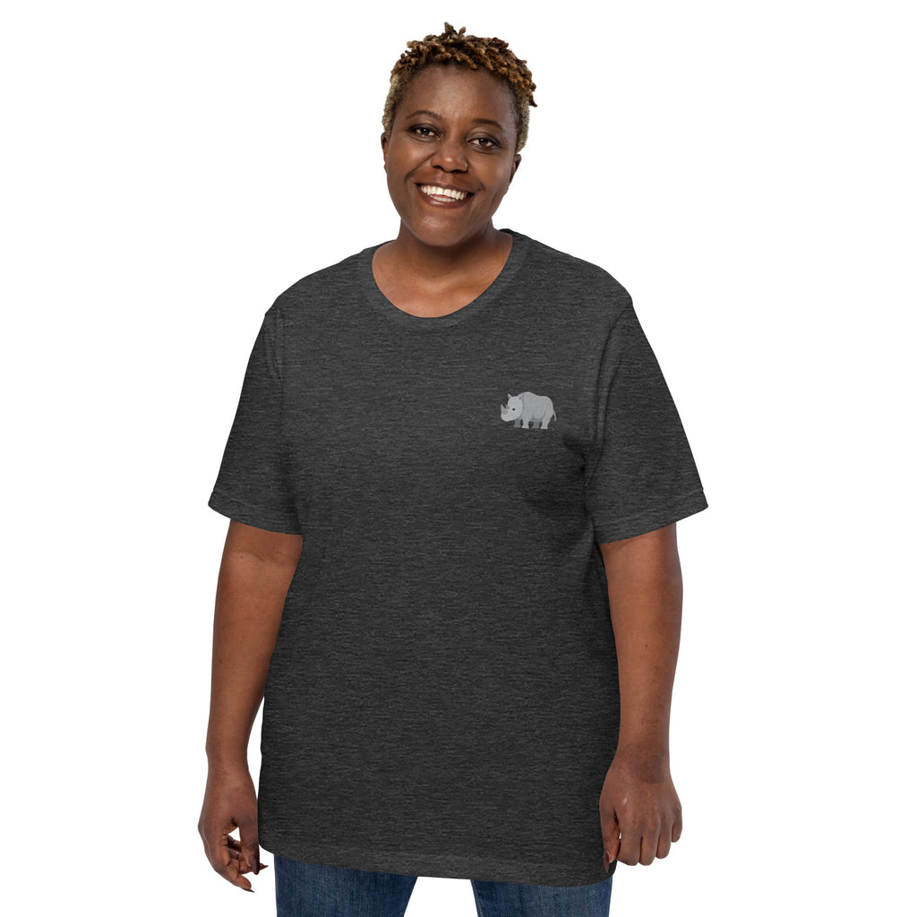 Think Ocean Rhino Aspirations Cotton Embroidered T-Shirt