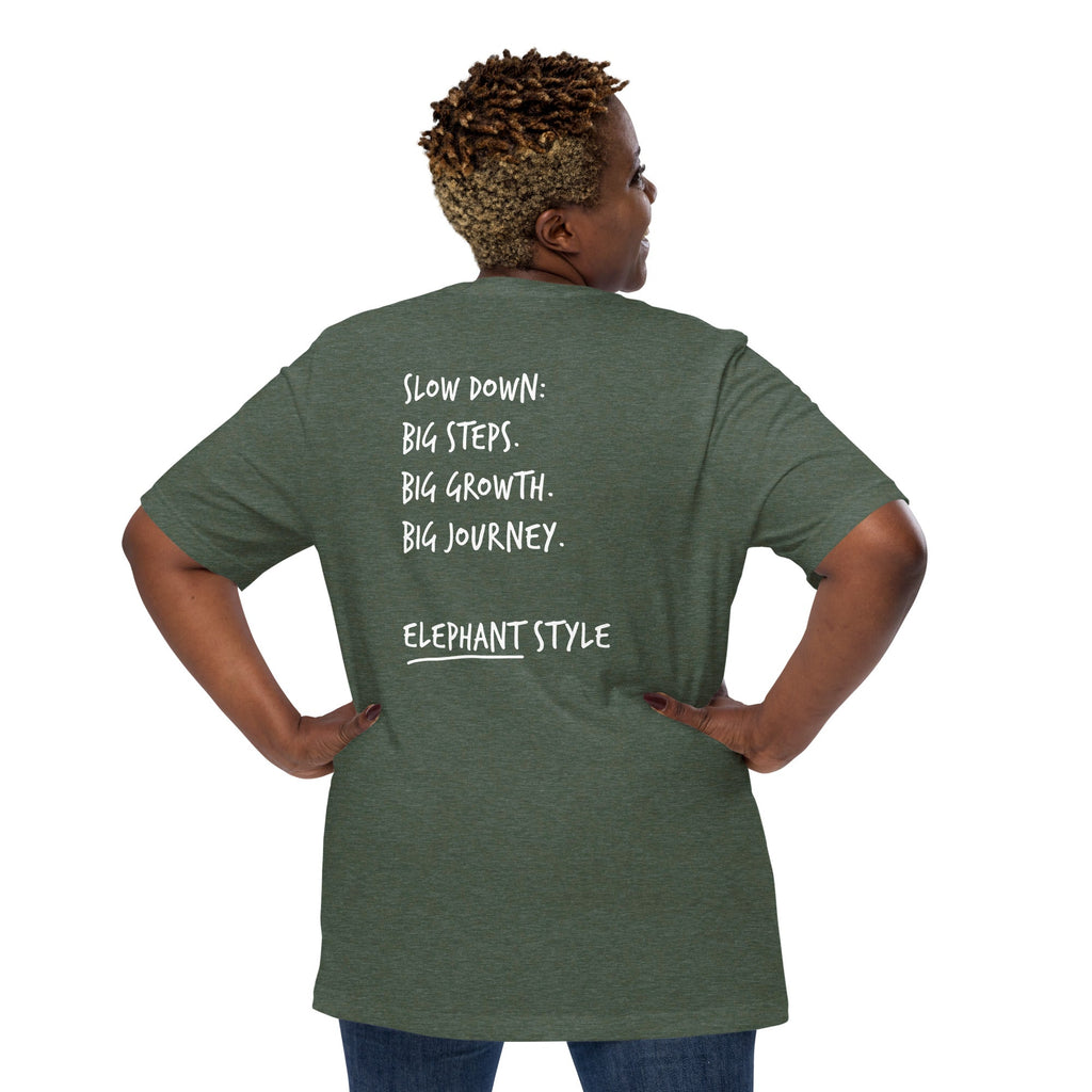 Think Ocean Elephant Aspirations Cotton Embroidered T-Shirt