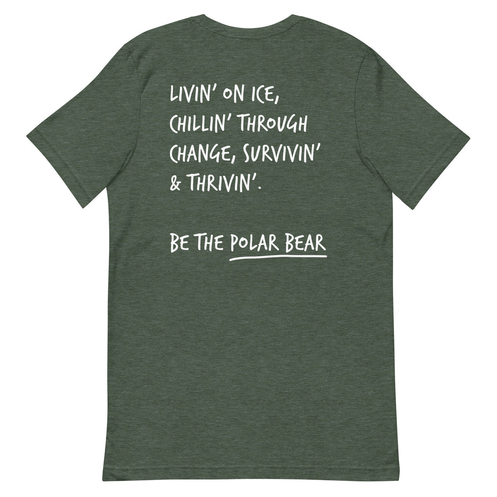 Think Ocean Polar Bear Aspirations Cotton Embroidered T-Shirt