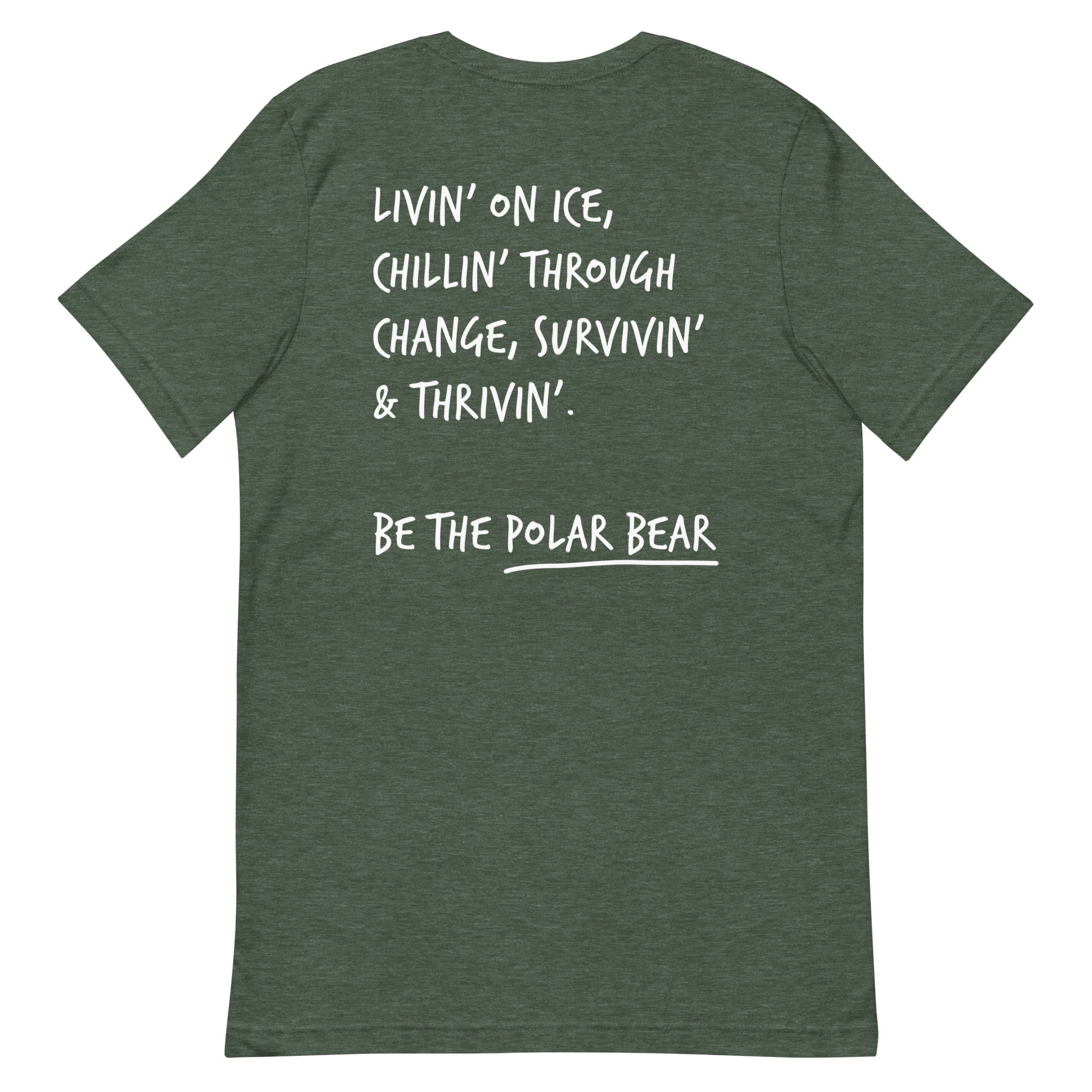 Think Ocean Polar Bear Aspirations Cotton Embroidered T-Shirt