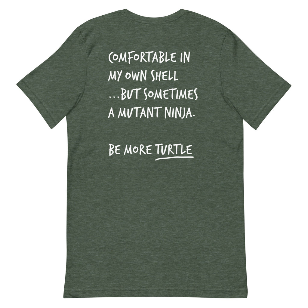Think Ocean Turtle Aspirations Cotton Embroidered T-Shirt