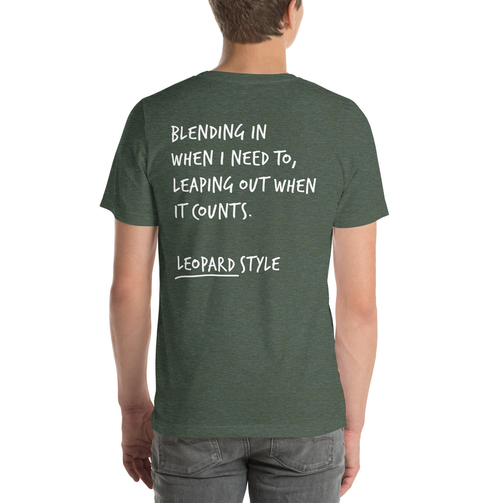 Think Ocean Leopard Aspirations Cotton Embroidered T-Shirt