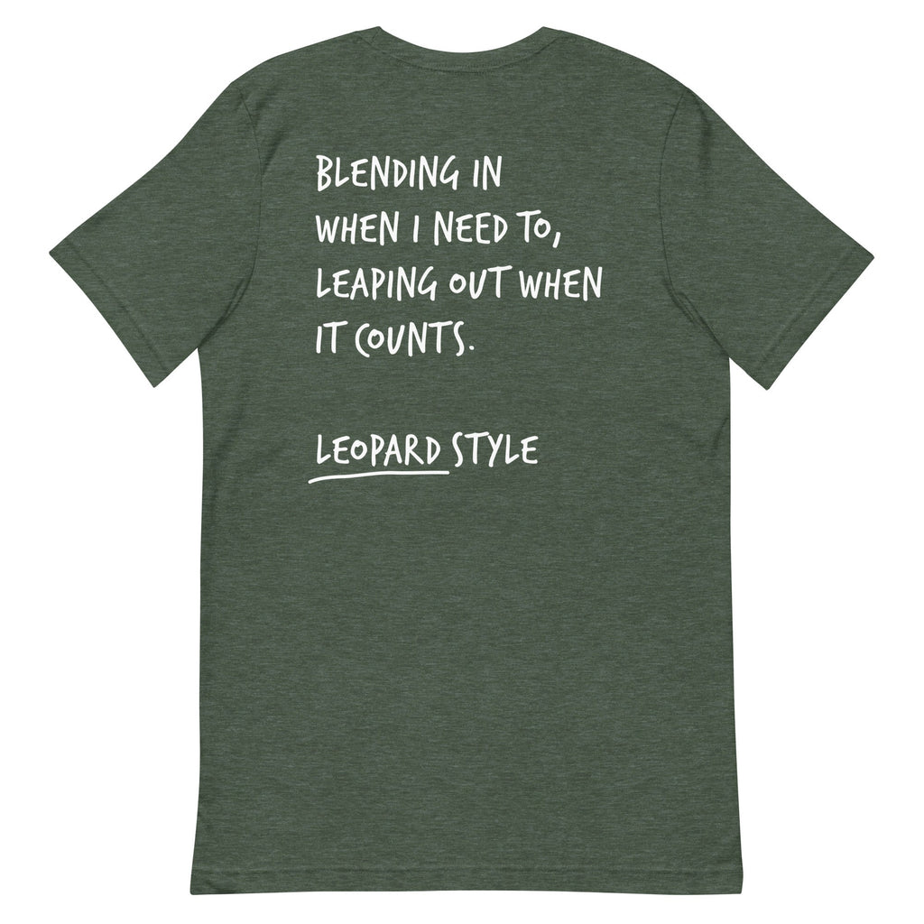 Think Ocean Leopard Aspirations Cotton Embroidered T-Shirt